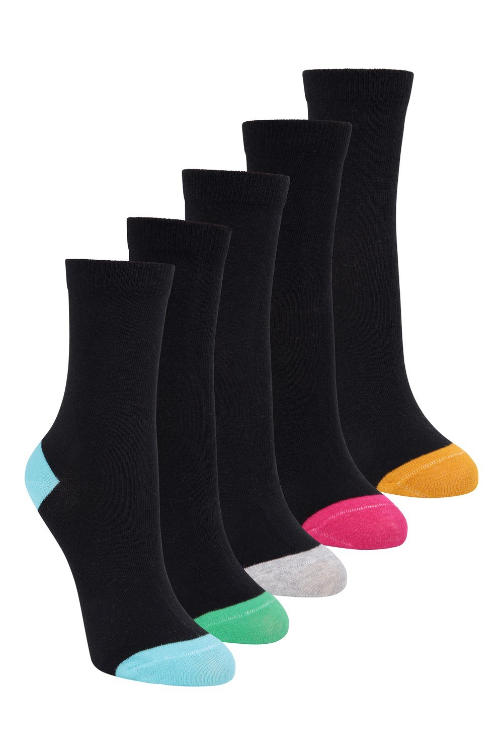 Mountain Warehouse Everyday Kids Polygiene Mid-Calf Sock 5Pk Socks - Picture 10 of 36