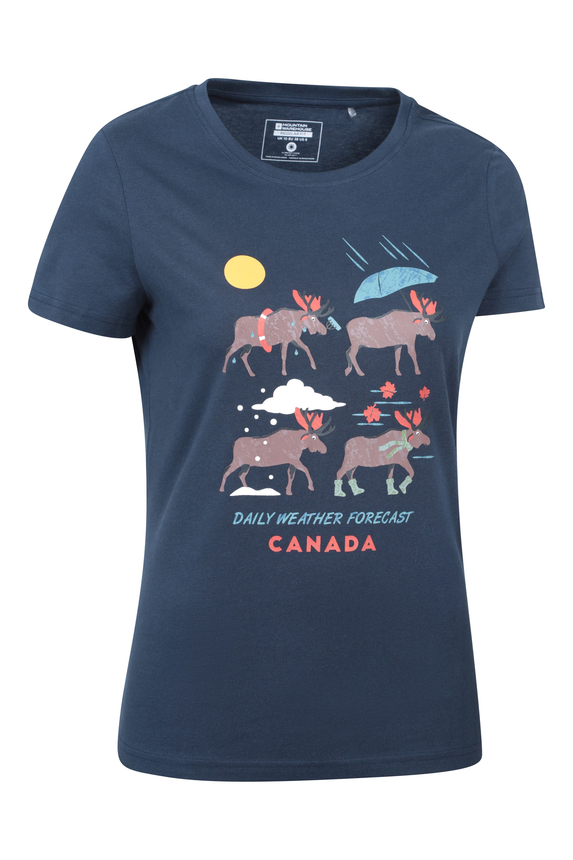 Printed Womens Canada Weather T-Shirt
