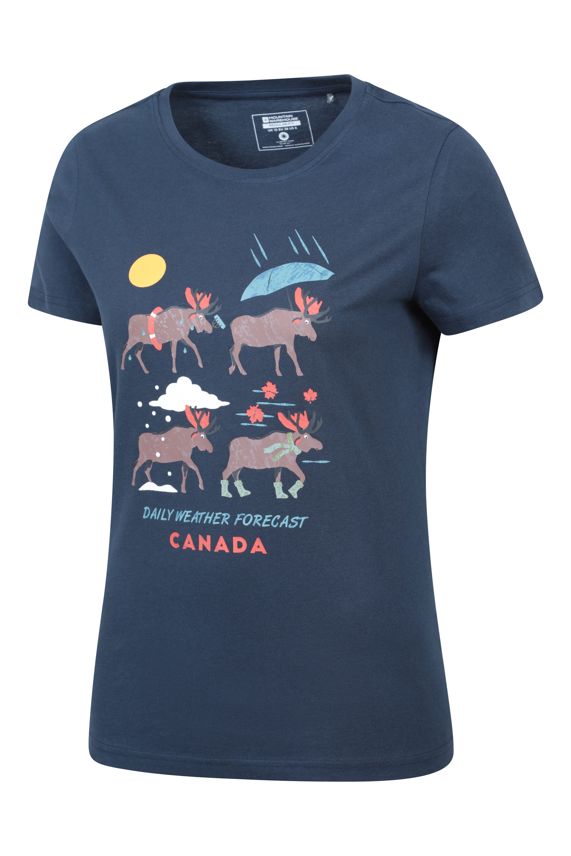 Printed Womens Canada Weather T-Shirt