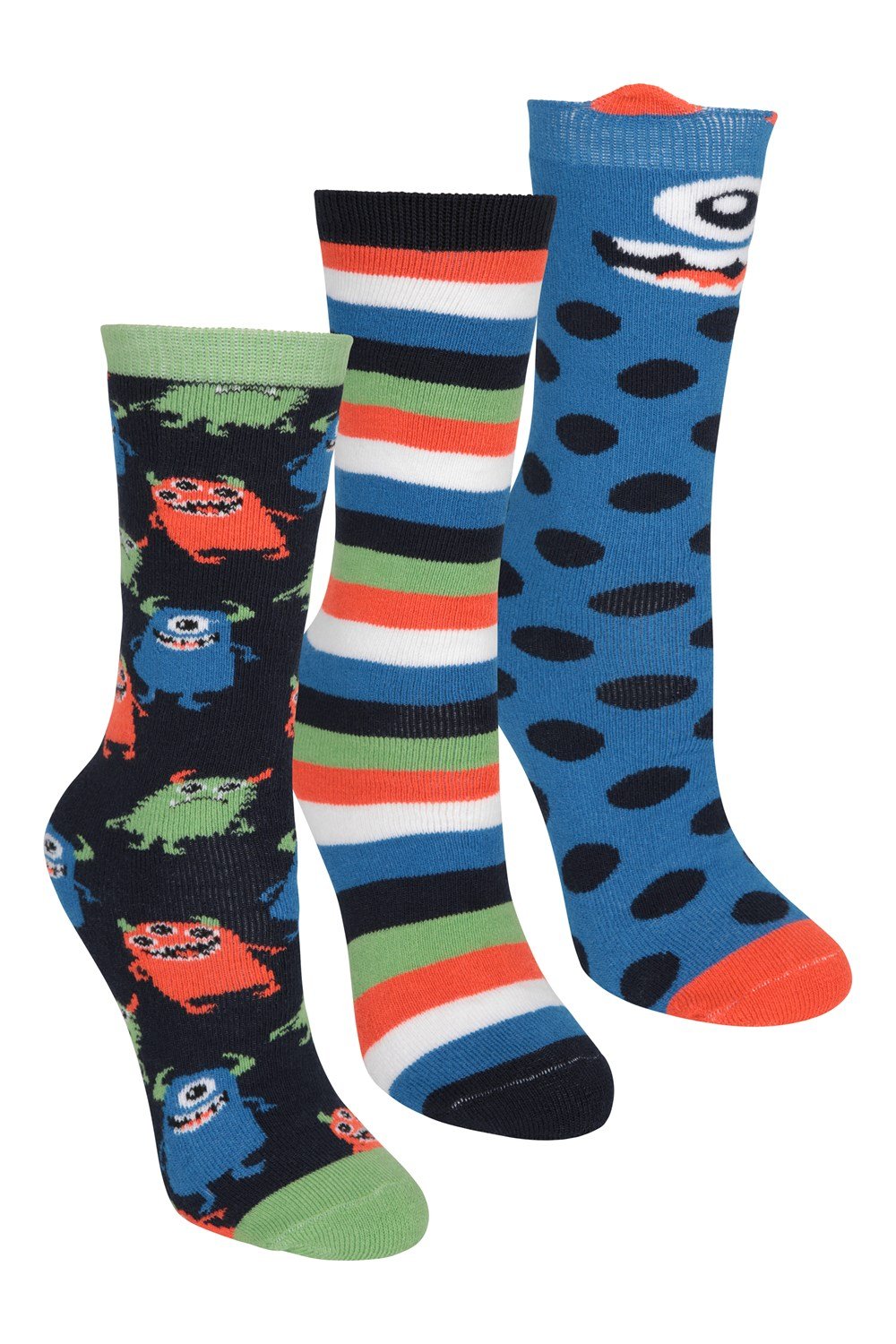 Mountain Warehouse Welly Kids Sock 3 Pack Socks - Picture 8 of 21
