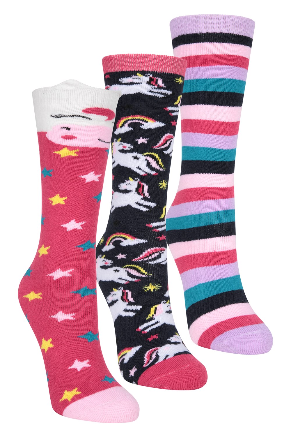 Mountain Warehouse Welly Kids Sock 3 Pack Socks - Picture 15 of 21