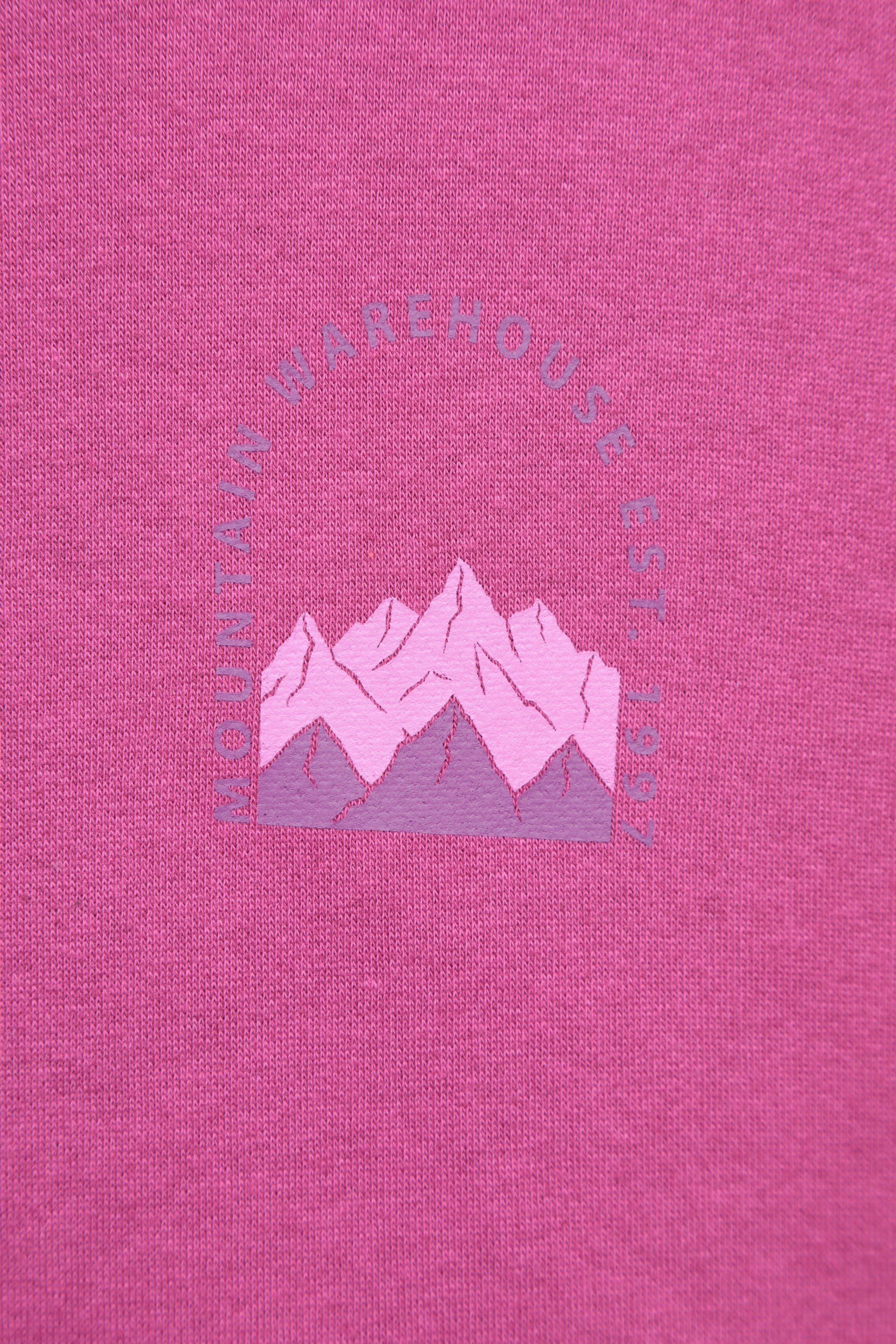 Printed Mountain Scene Womens Relaxed Fit Hoodie