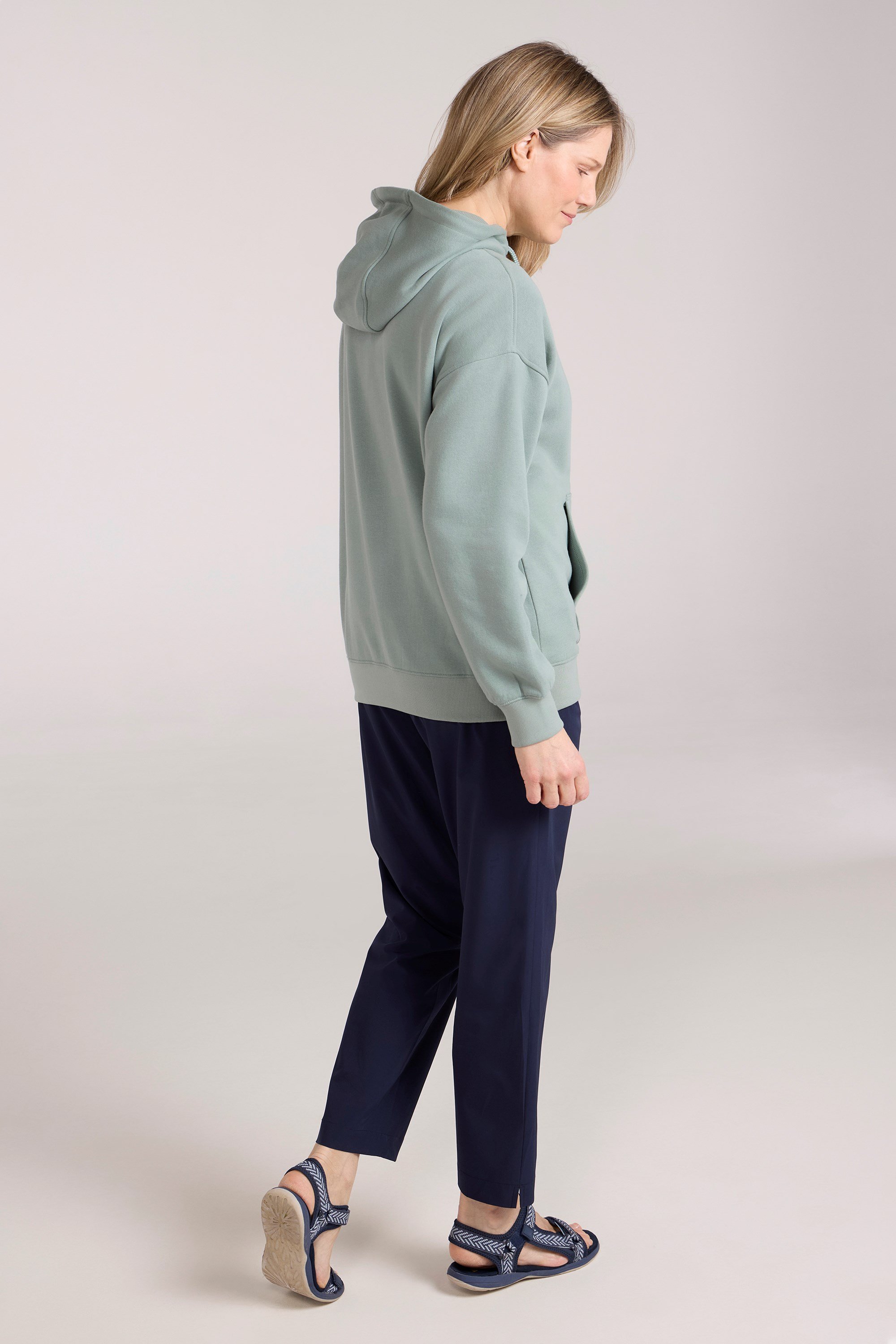 Printed Explore Womens Relaxed Fit Hoodie