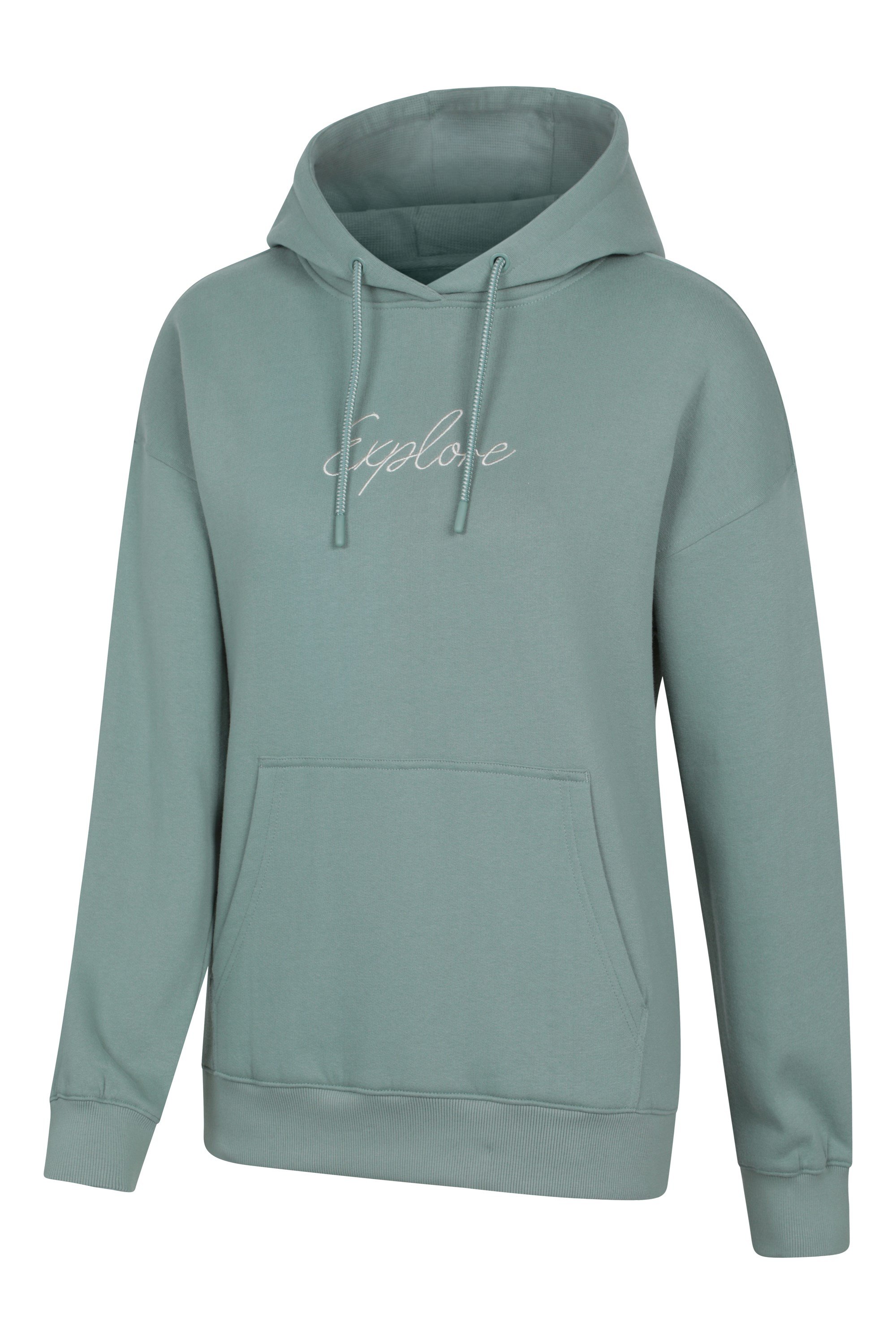Printed Explore Womens Relaxed Fit Hoodie