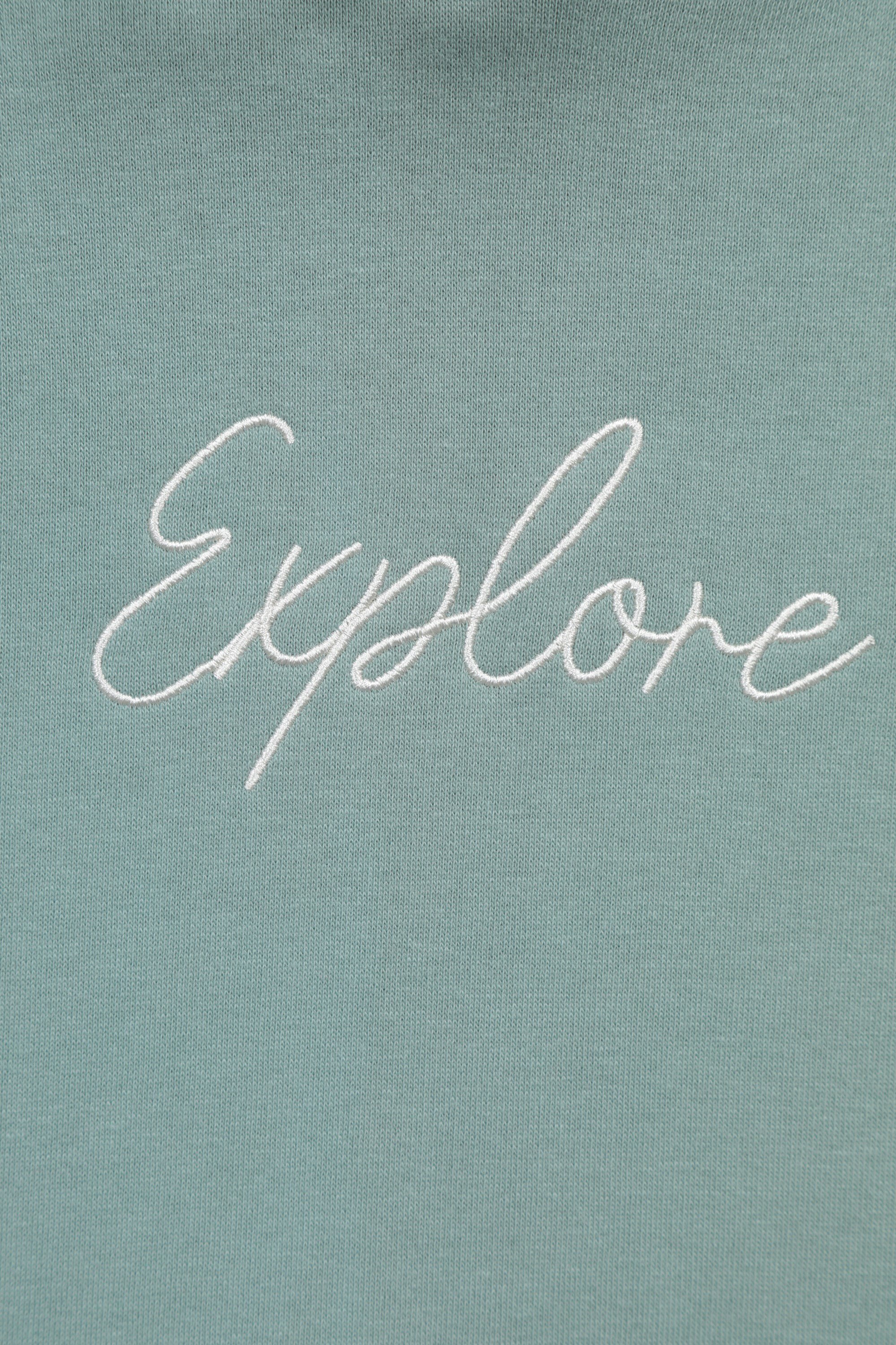 Printed Explore Womens Relaxed Fit Hoodie