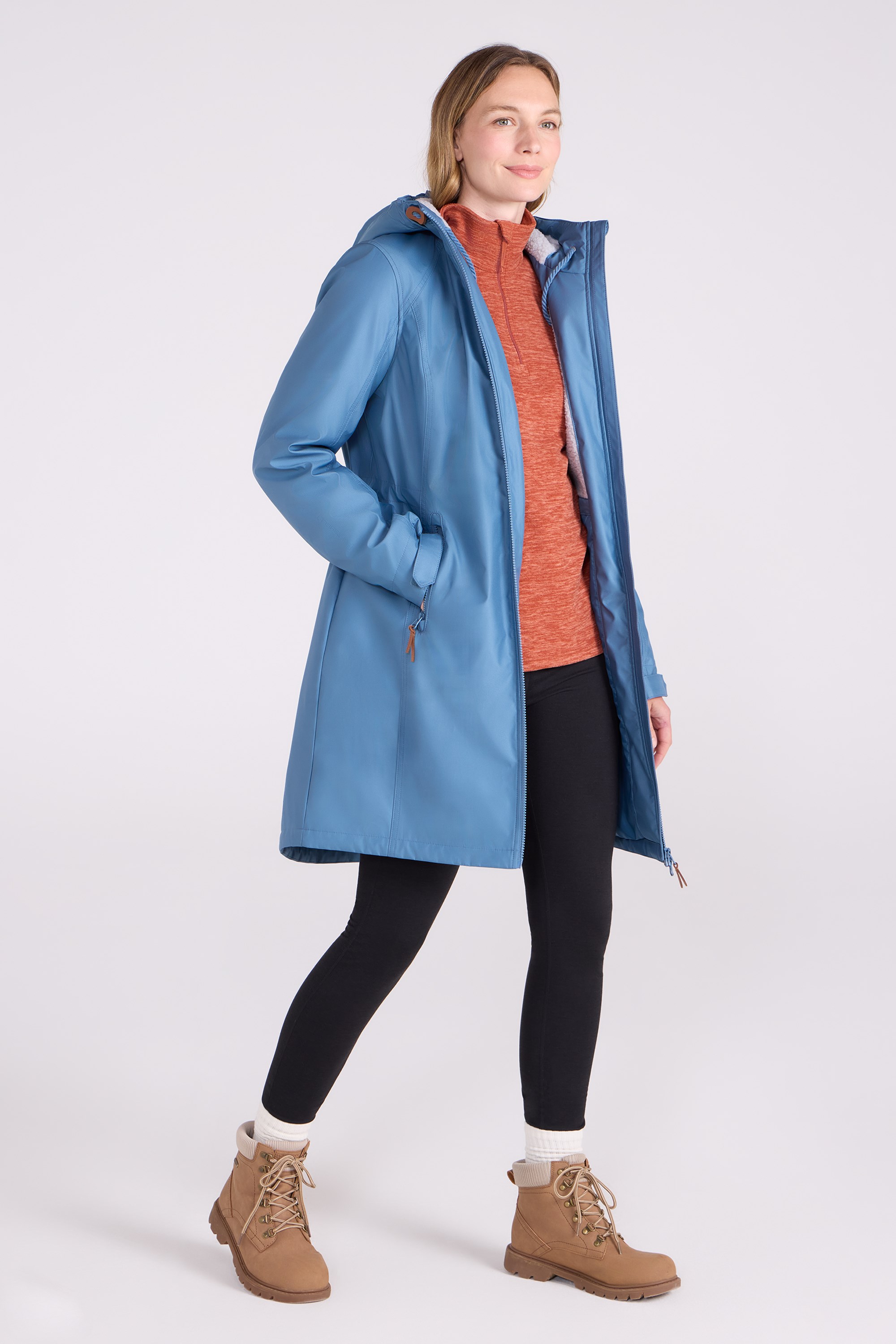 Iona Womens Borg Lined Longline Soft Shell