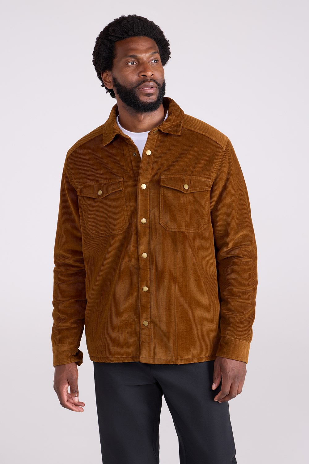 Mountain Warehouse Herren Chiswick Cord Borg gefüttert Overshirt Shirt - Bild 13 von 84