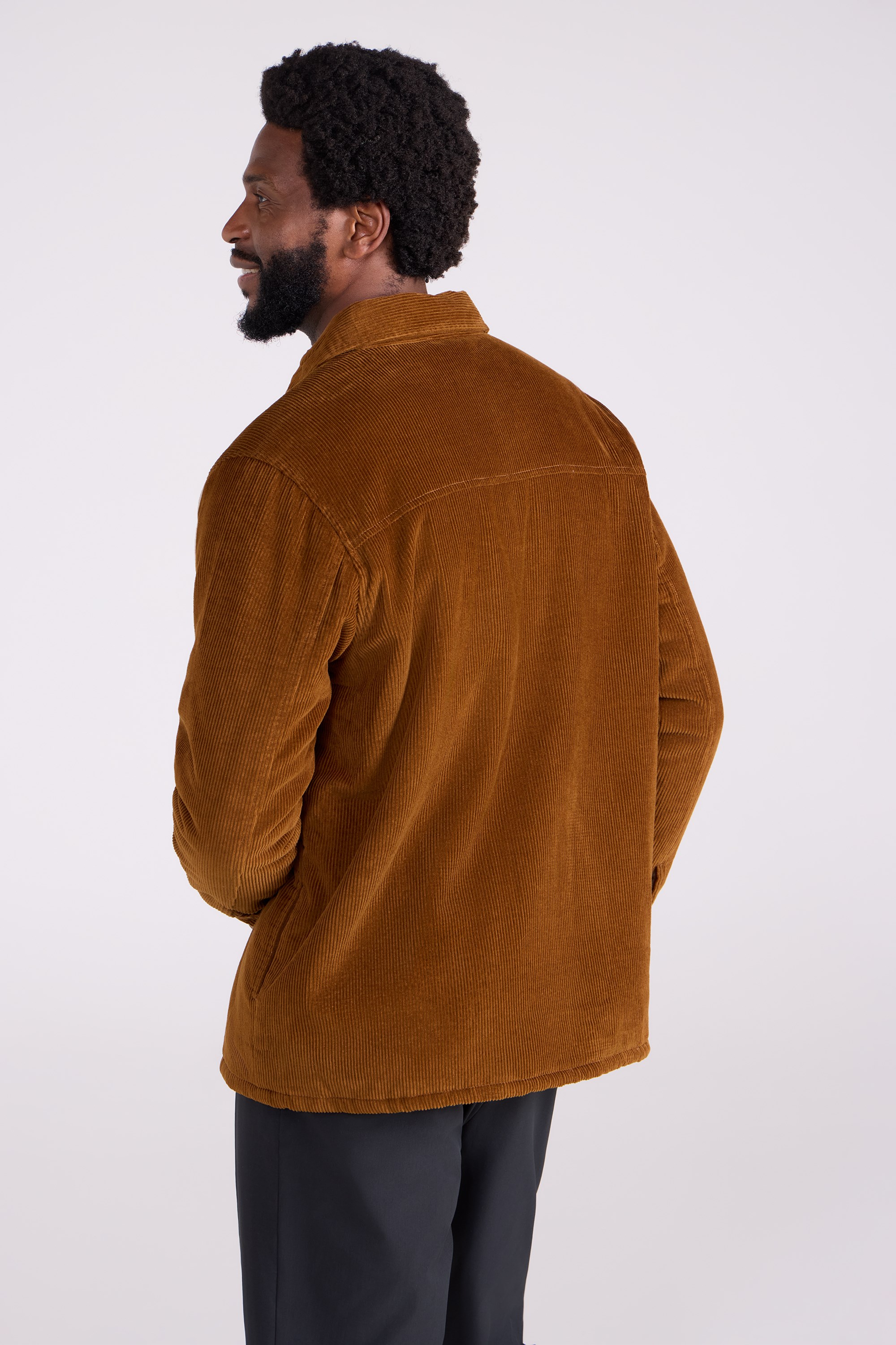 Chiswick Mens Cord Borg Lined Overshirt