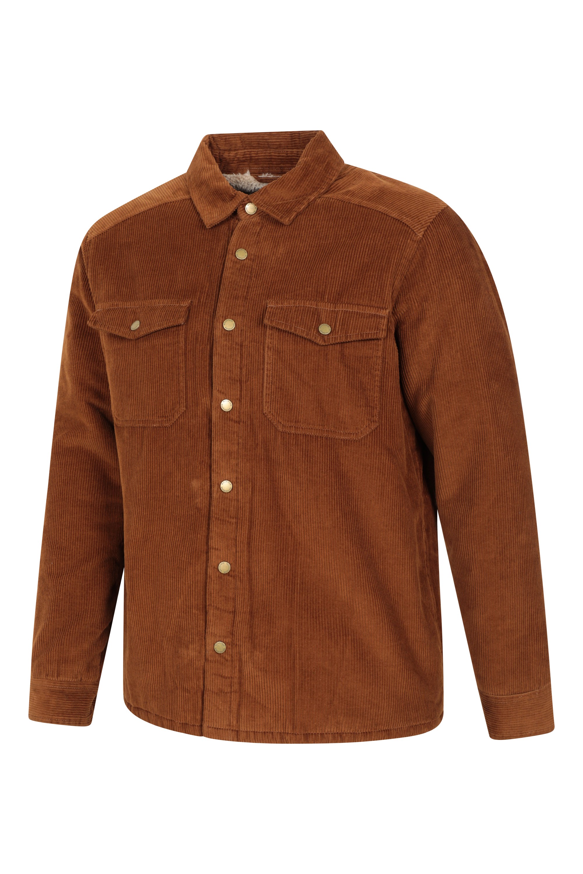 Chiswick Mens Cord Borg Lined Overshirt