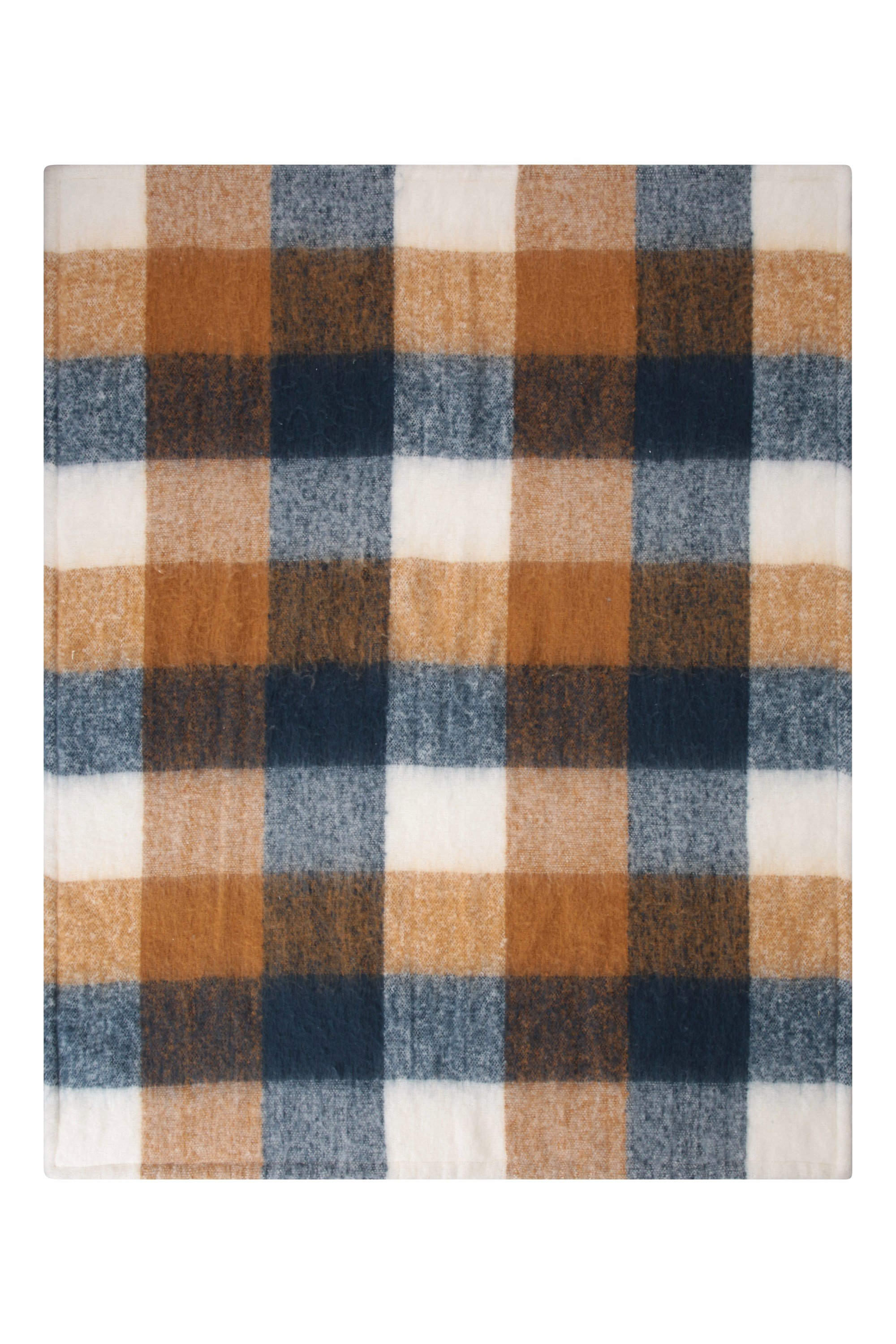 Borg Lined Check Blanket