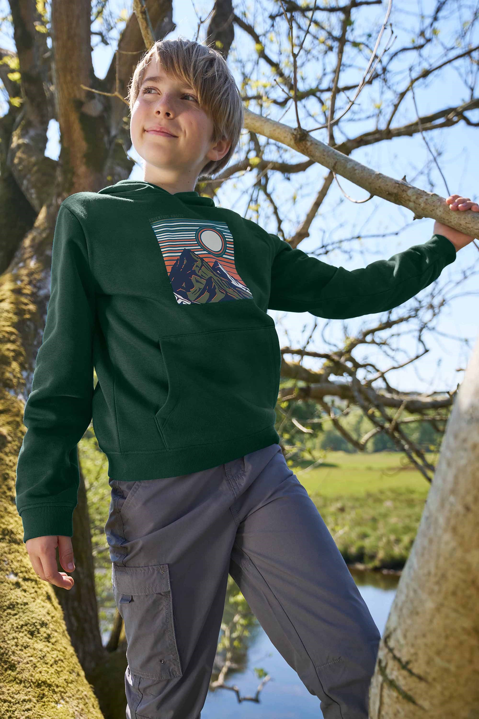 Adventure Awaits Kids Graphic Hoodie