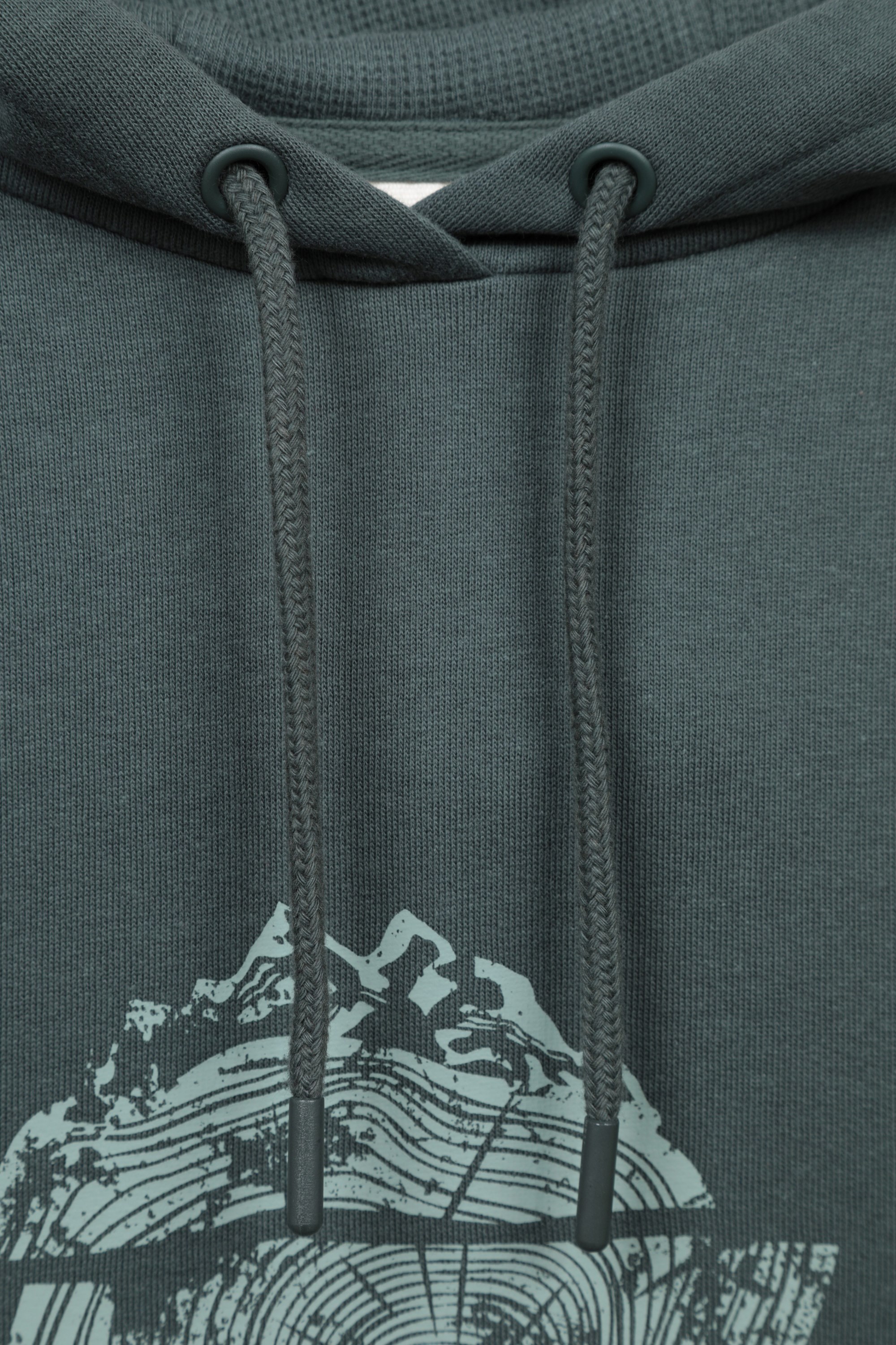 Printed Mountain Ring Womens Regular Fit Hoodie