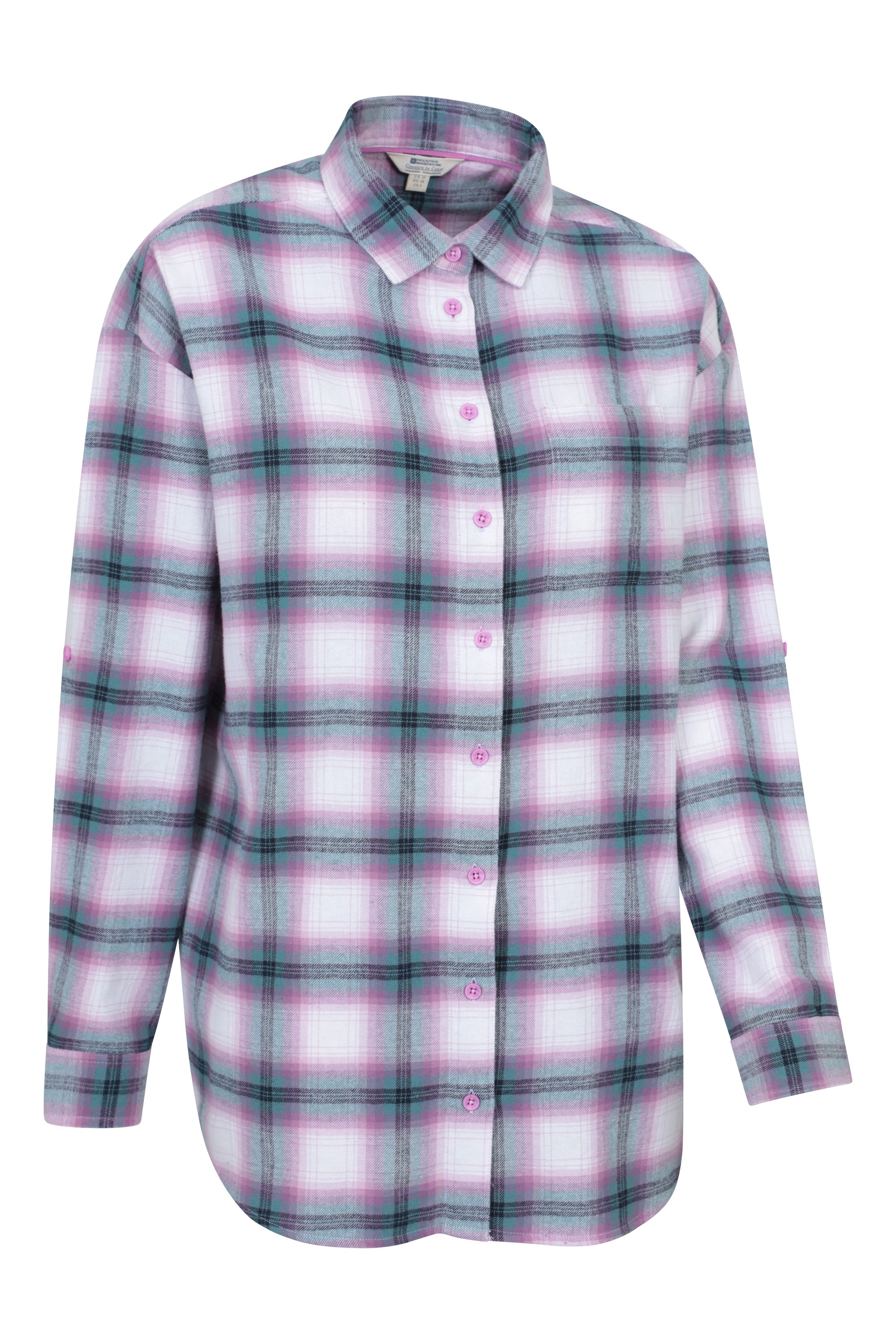 Elm Brushed Flannel Relaxed Fit Long Sleeve Womens Shirt