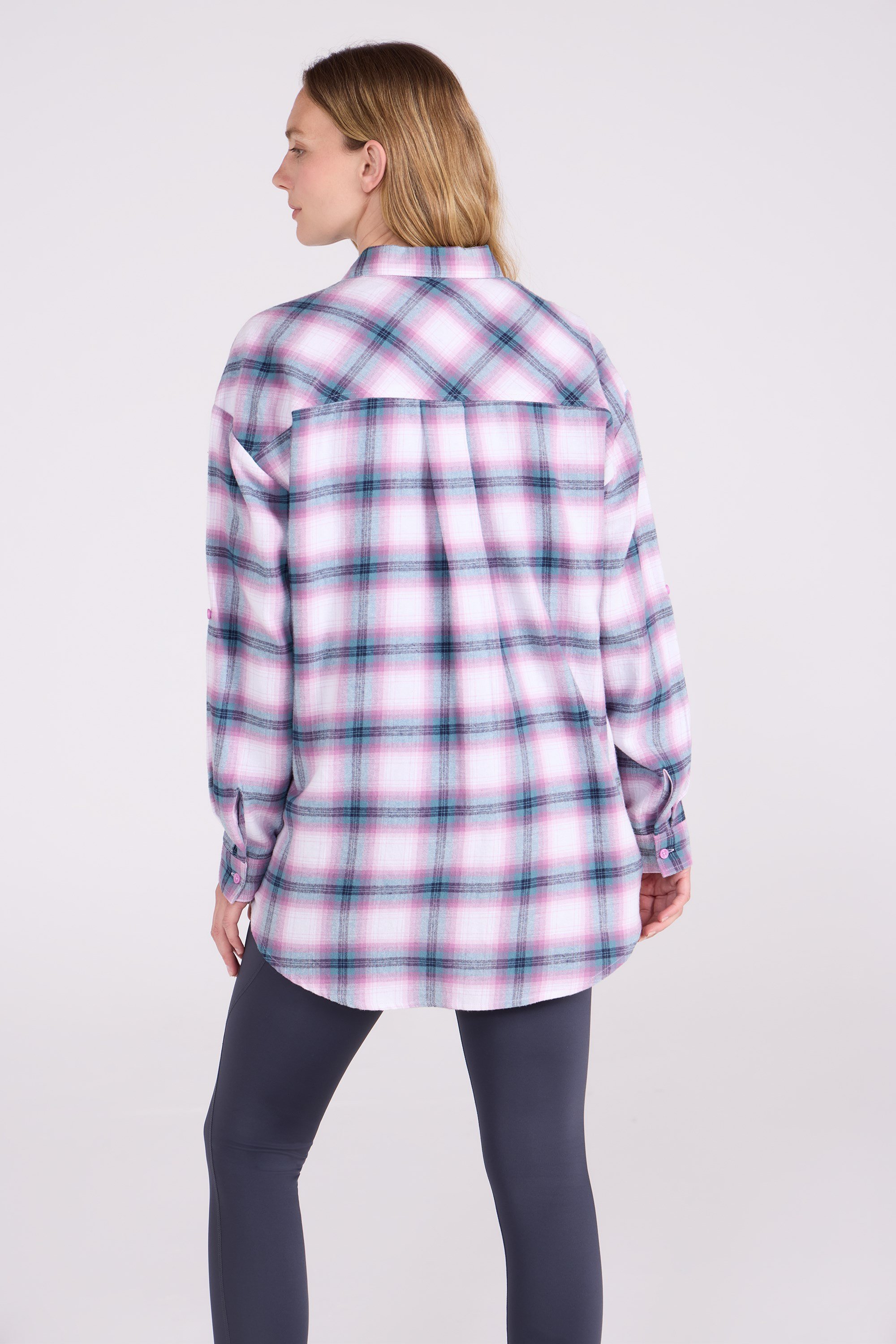 Elm Brushed Flannel Relaxed Fit Long Sleeve Womens Shirt