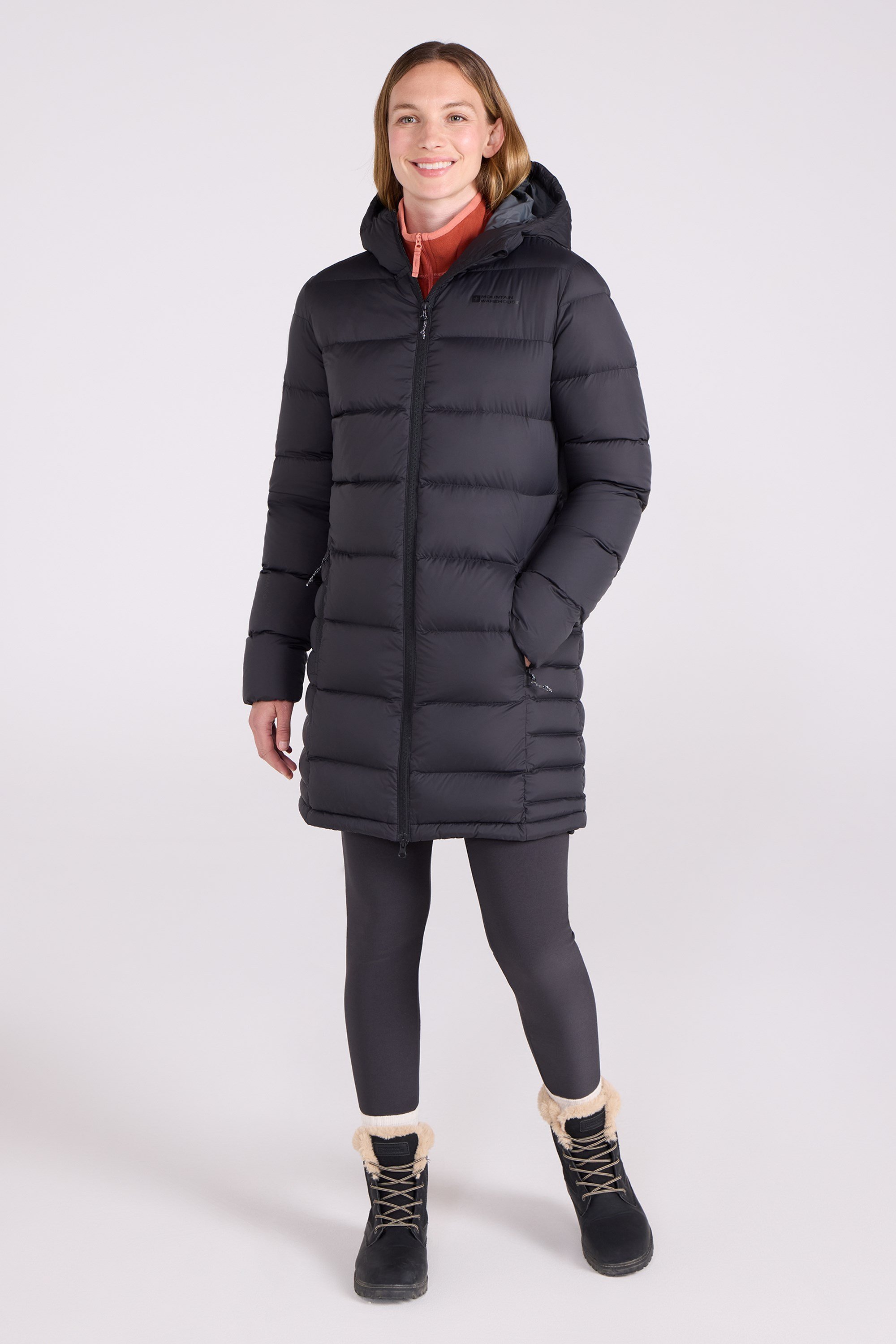 Stratus Extreme Womens Long Packable Down Jacket