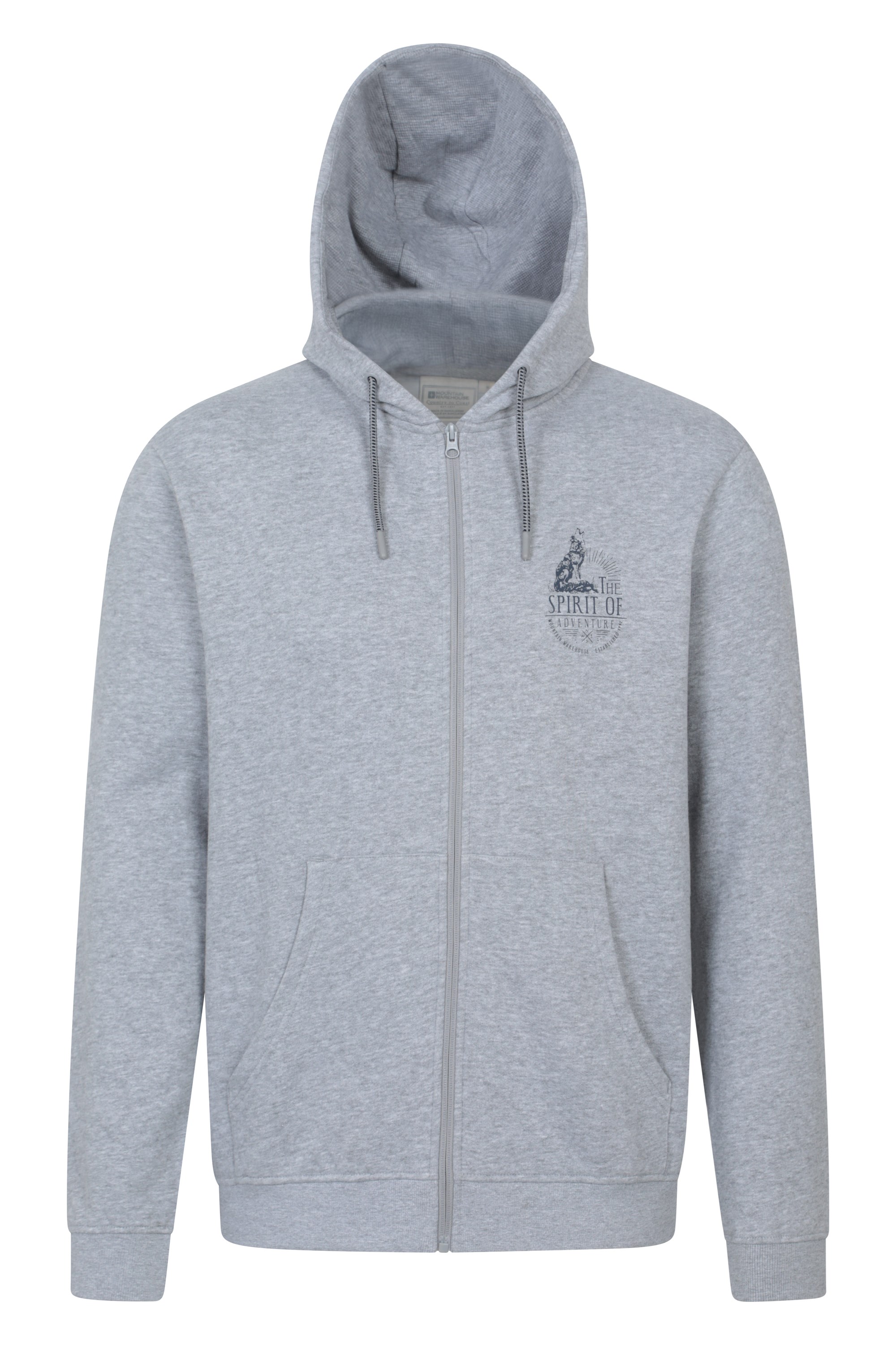 Spirit Of Adventure Wolf Graphic Full Zip Hoodie