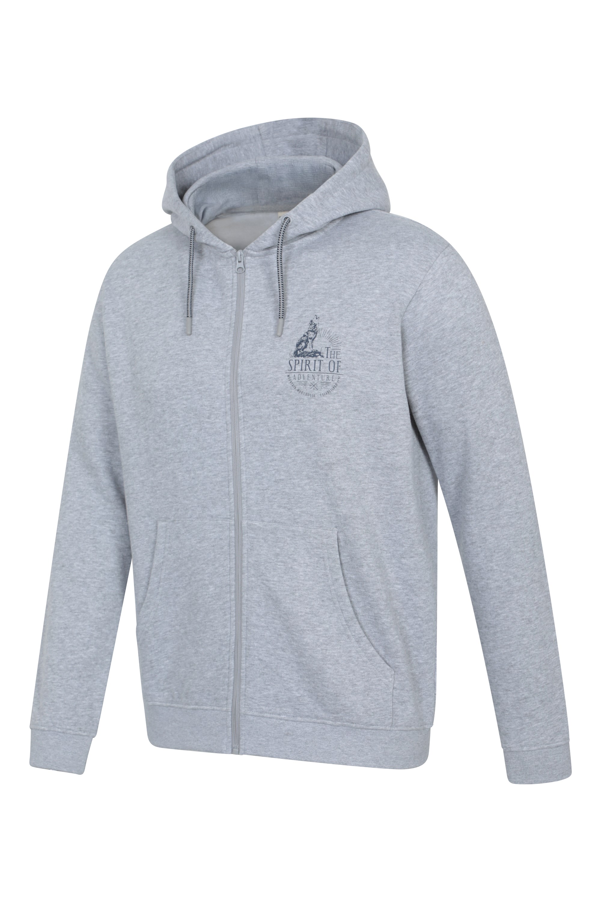 Spirit Of Adventure Wolf Graphic Full Zip Hoodie