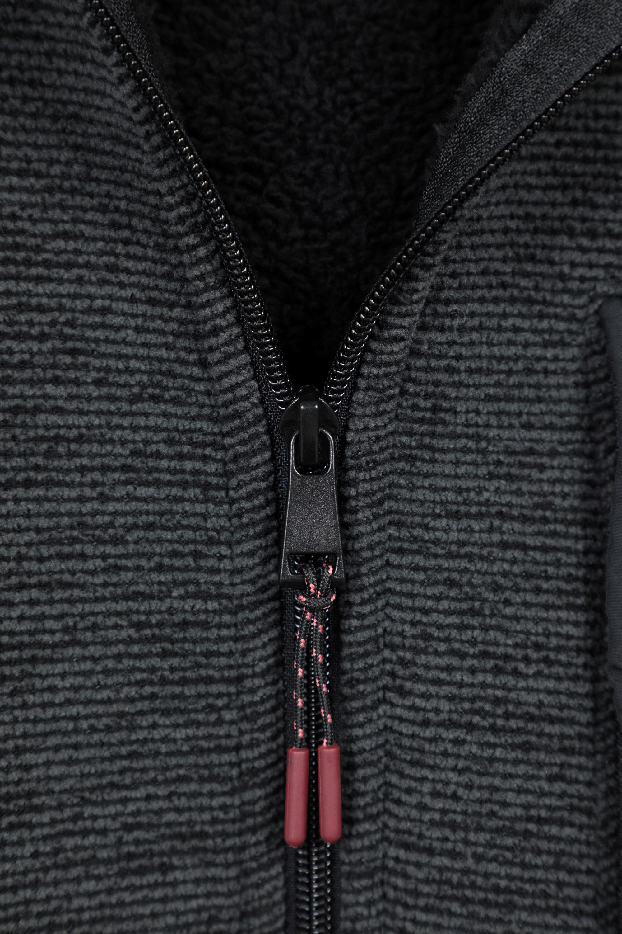Hayfield Mens Fur Lined Full Zip Fleece