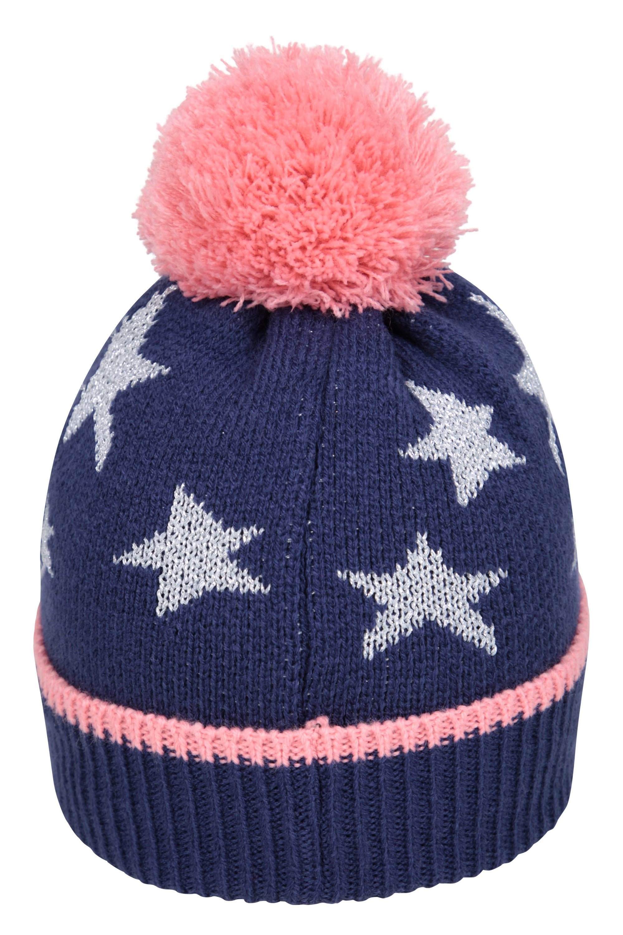 Star Kids Fleece Lined Pom Beanie