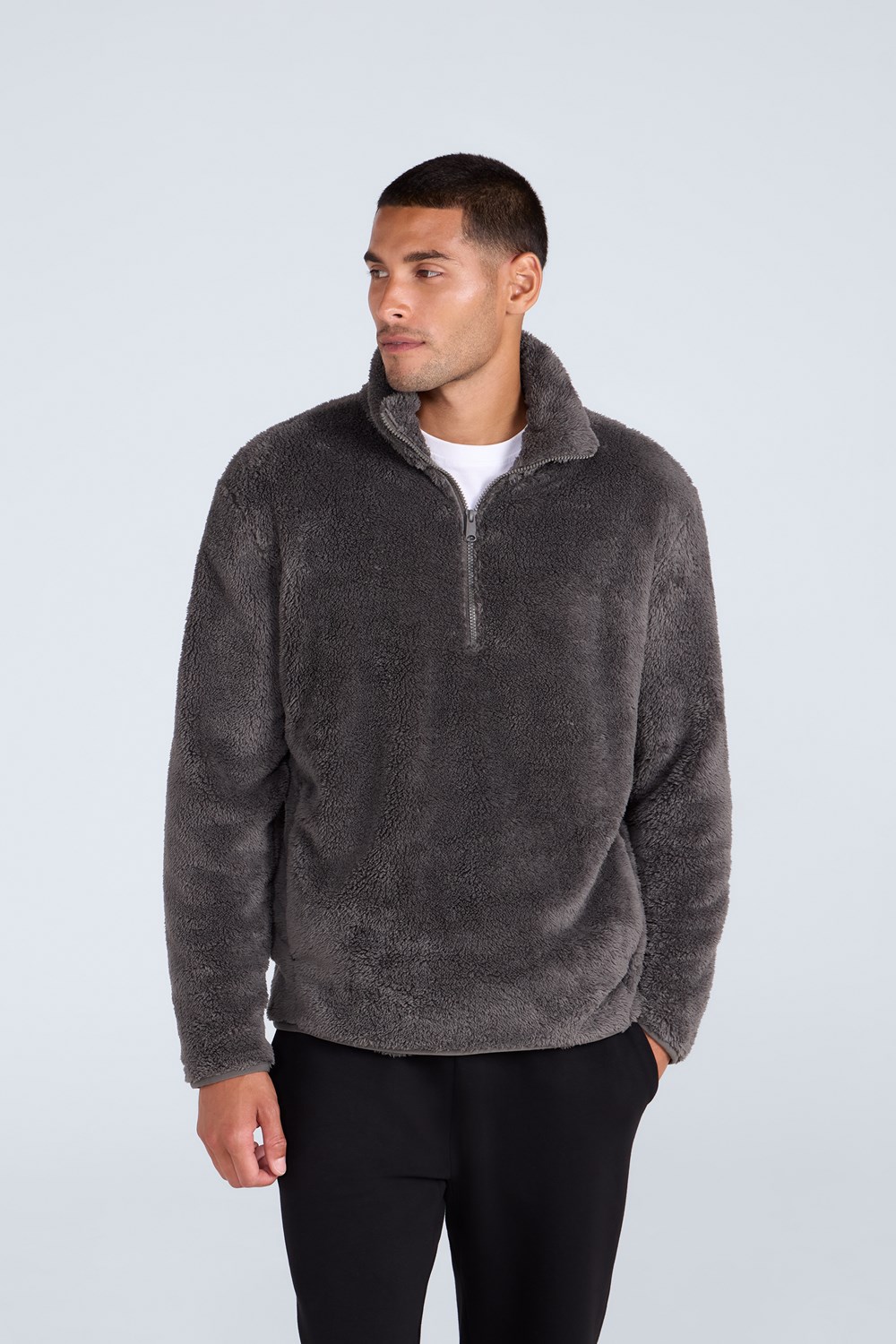 Peluche polar con media cremallera Animal para hombre - Imagen 37 de 60