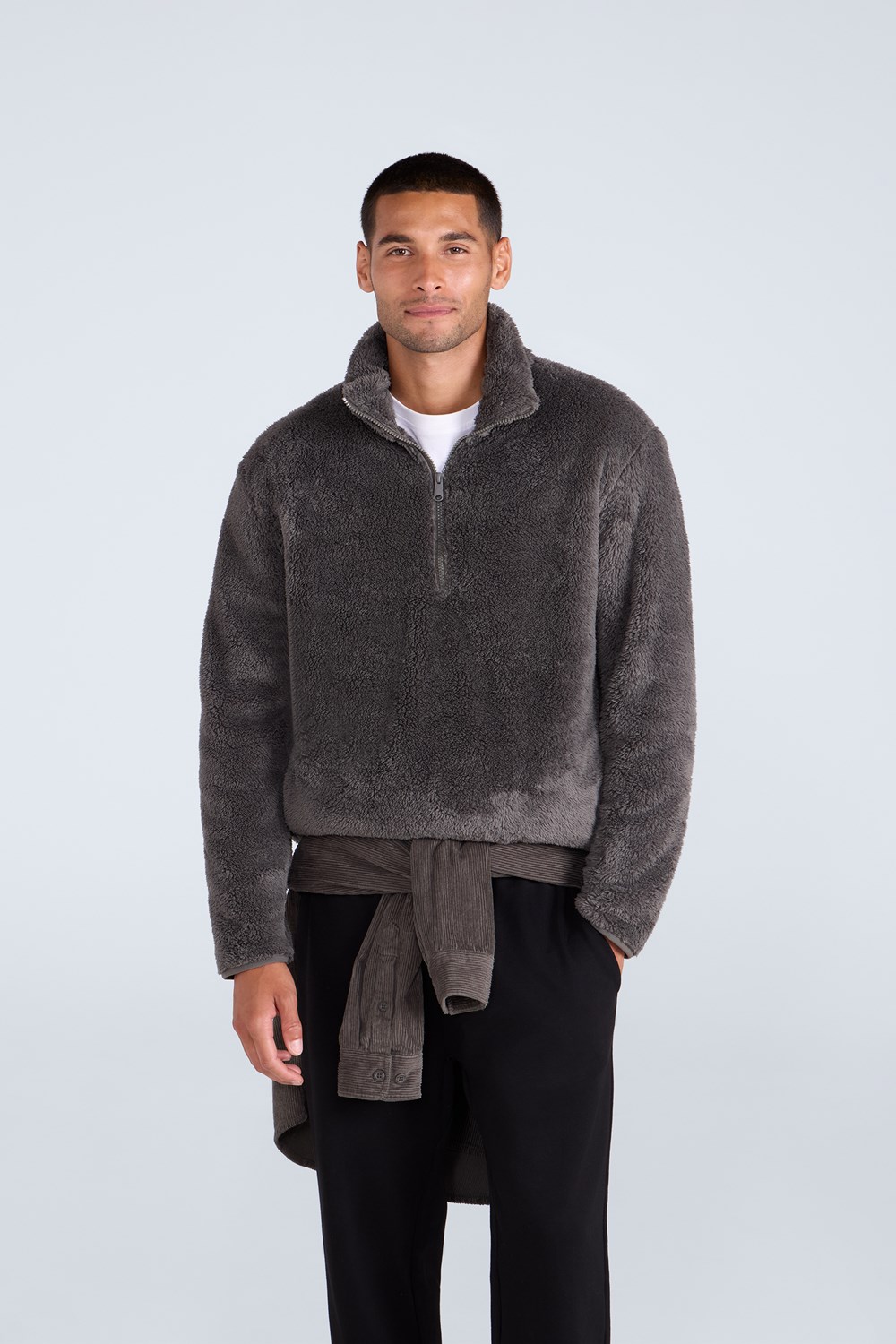 Peluche polar con media cremallera Animal para hombre - Imagen 40 de 60