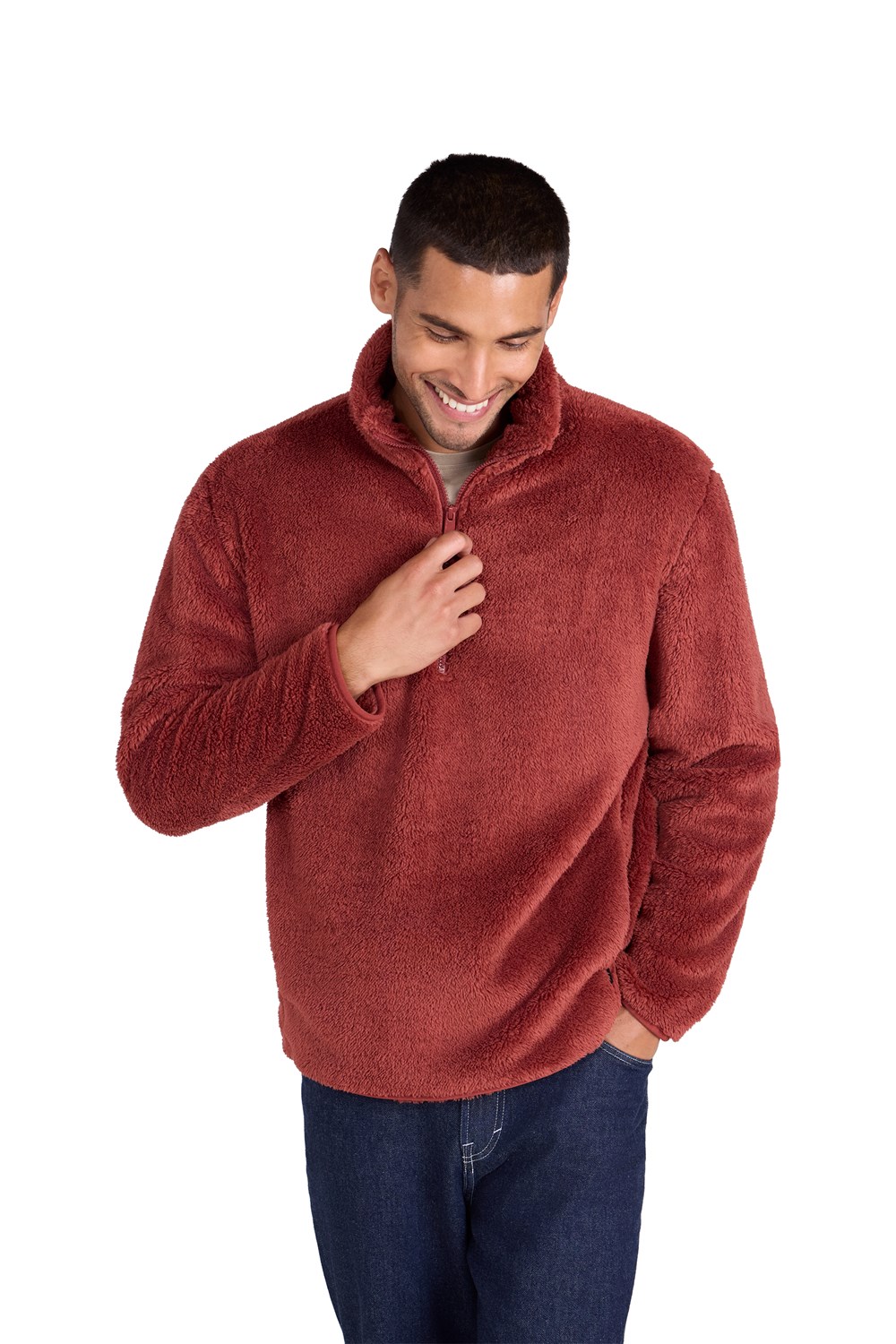 Peluche polar con media cremallera Animal para hombre - Imagen 60 de 60