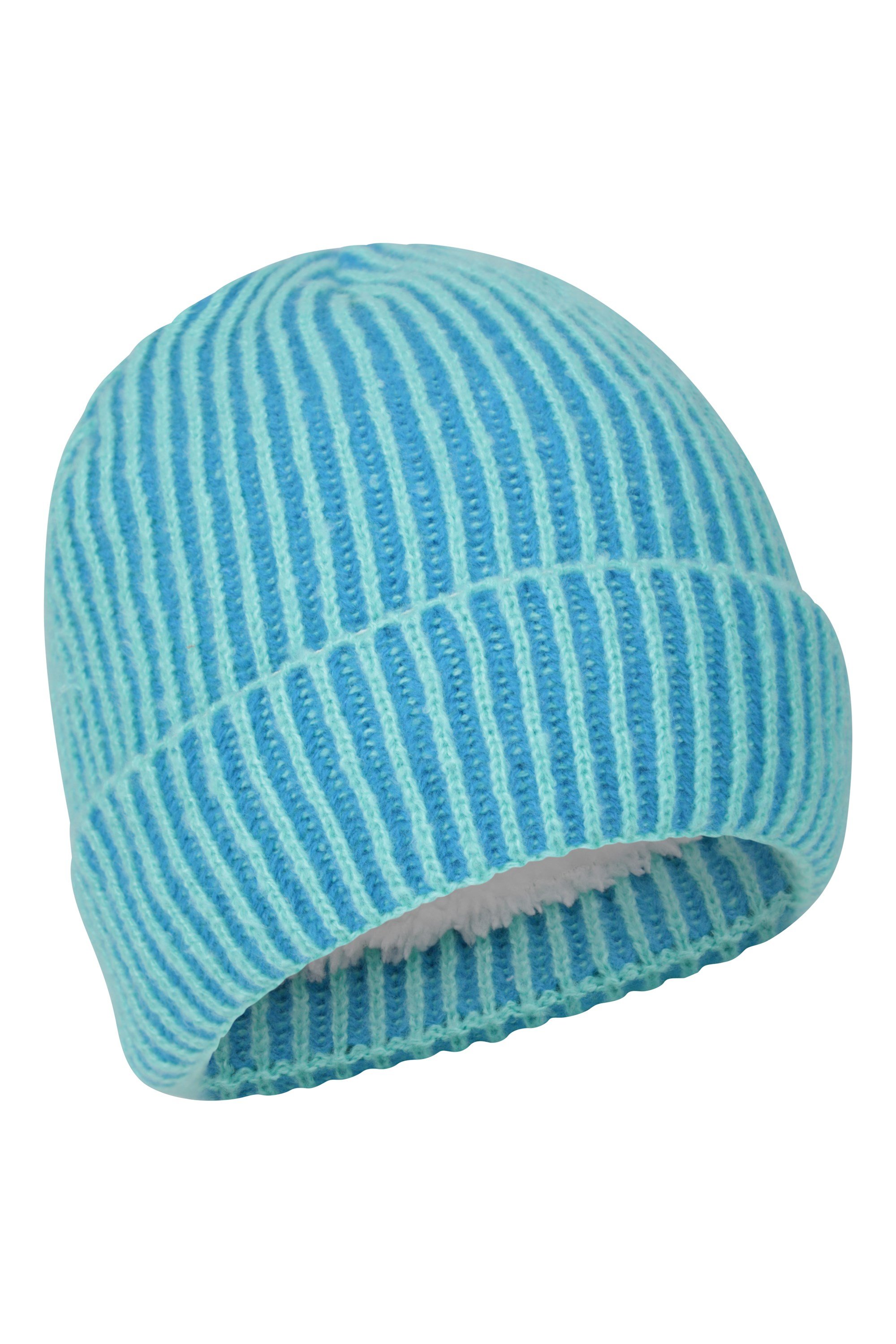 Isotherm Ribbed Kids Fur Lined Beanie