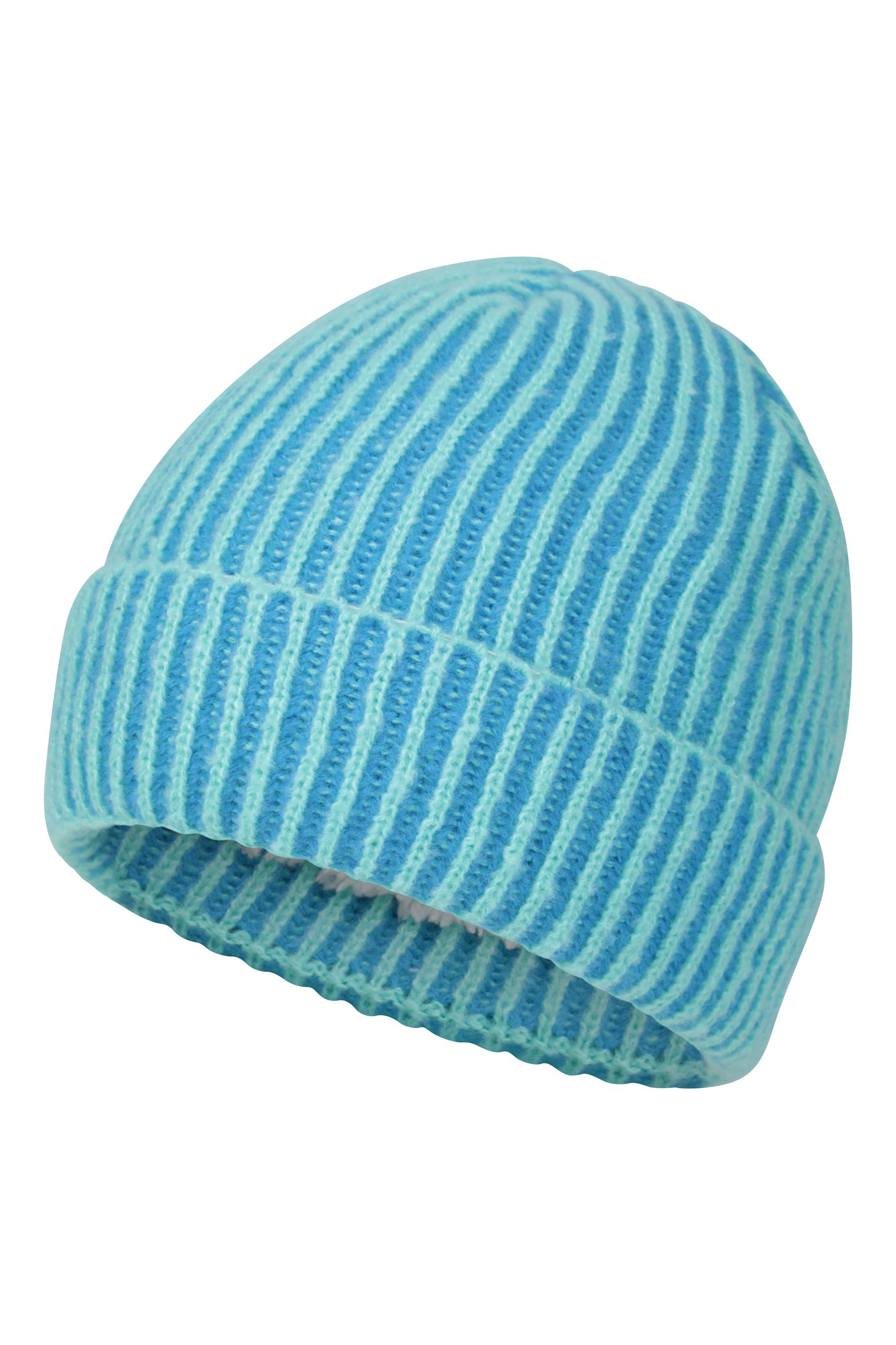 Isotherm Ribbed Kids Fur Lined Beanie