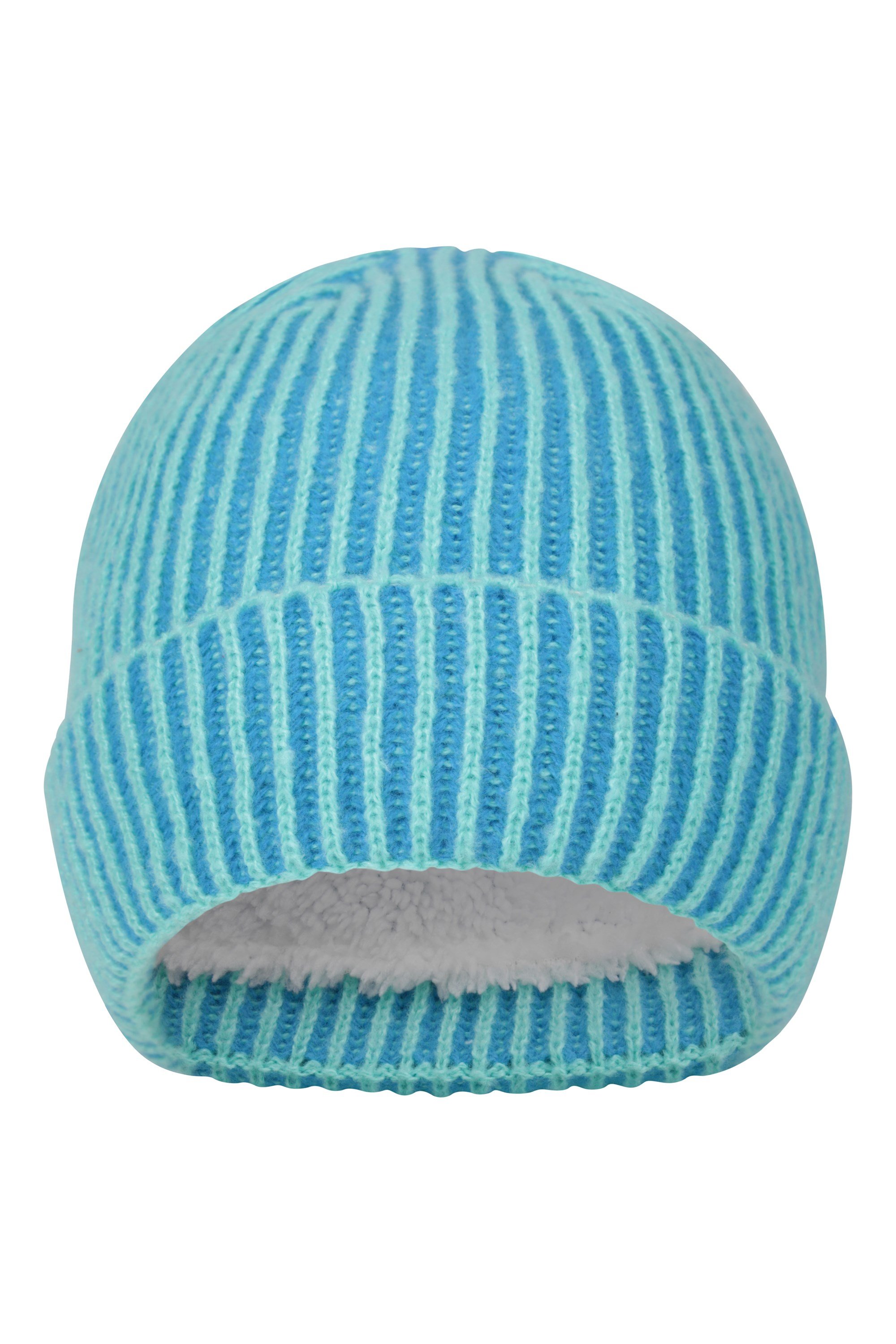 Isotherm Ribbed Kids Fur Lined Beanie