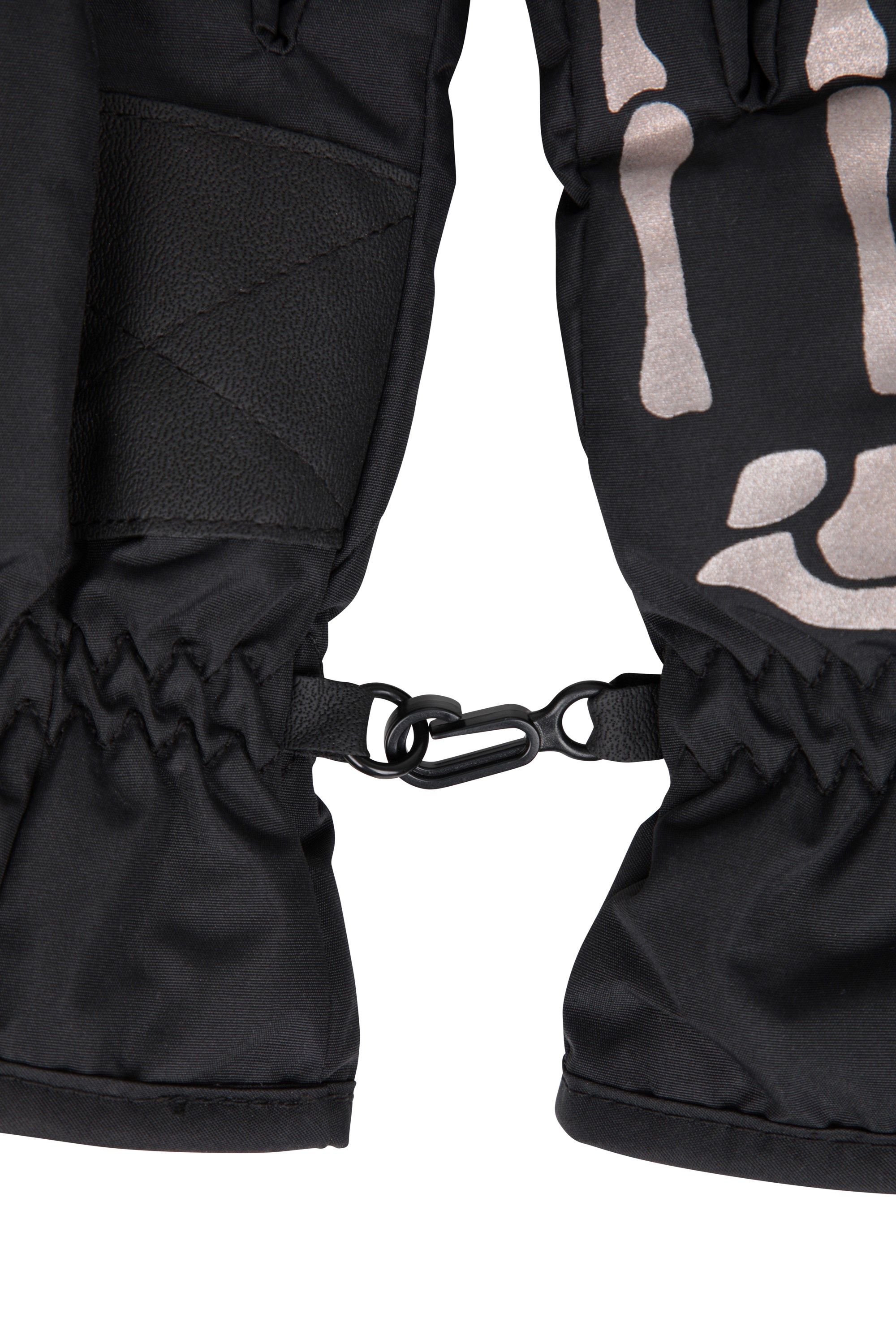 Kids Water Resistant Skeleton Print Gloves