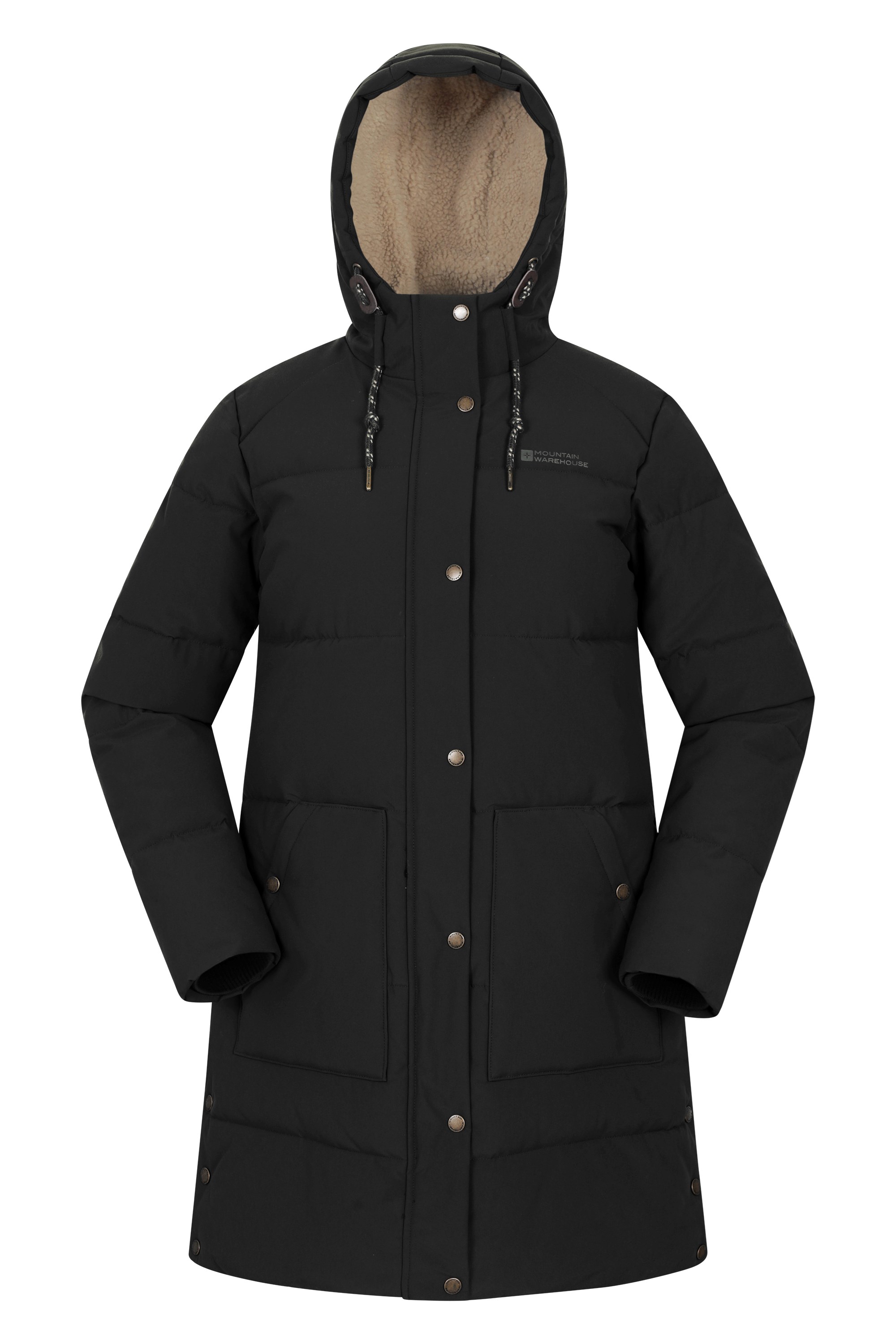 Manta Borg Lined Womens Long Padded Jacket