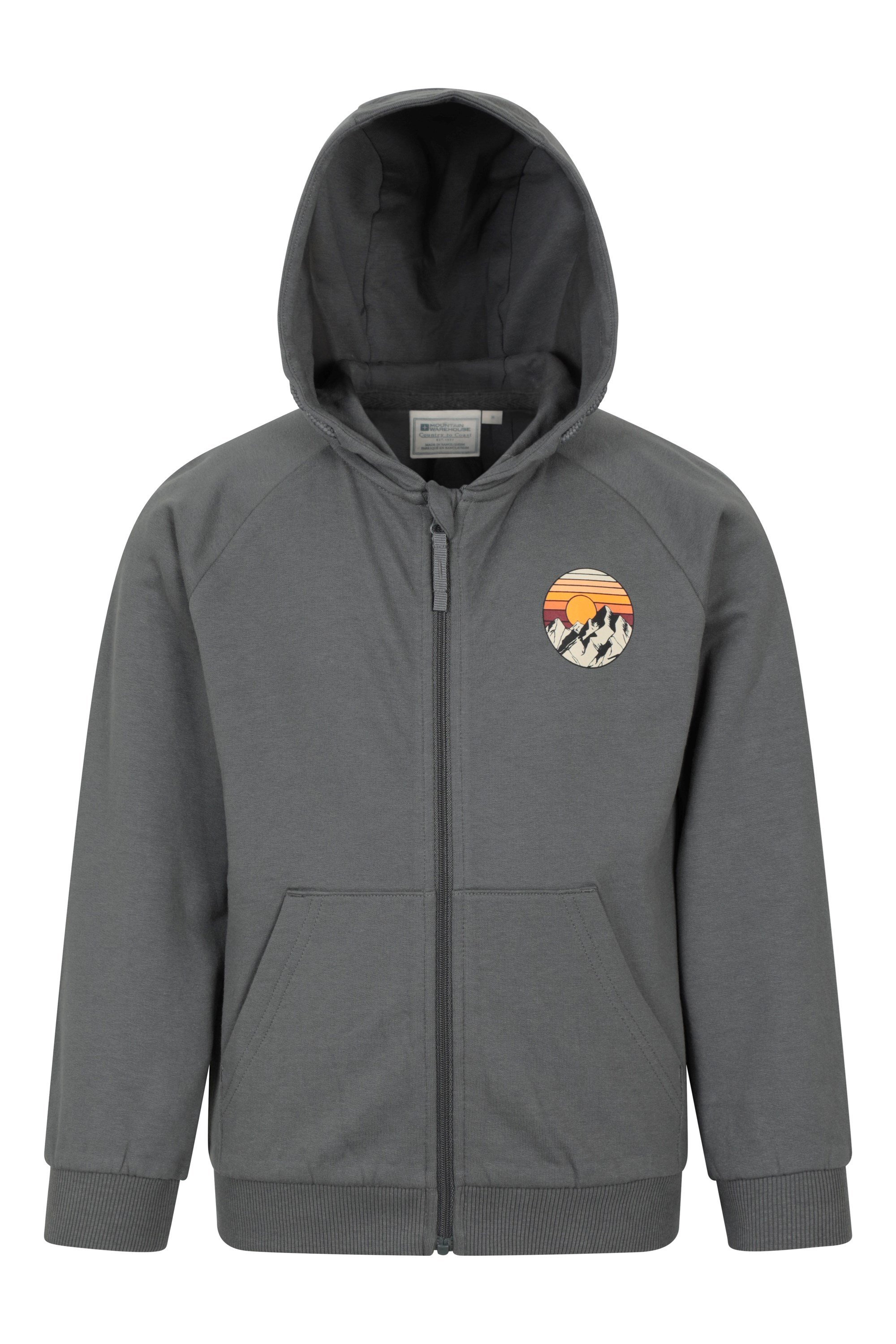 Sunset Mountain Kids Full Zip Hoodie