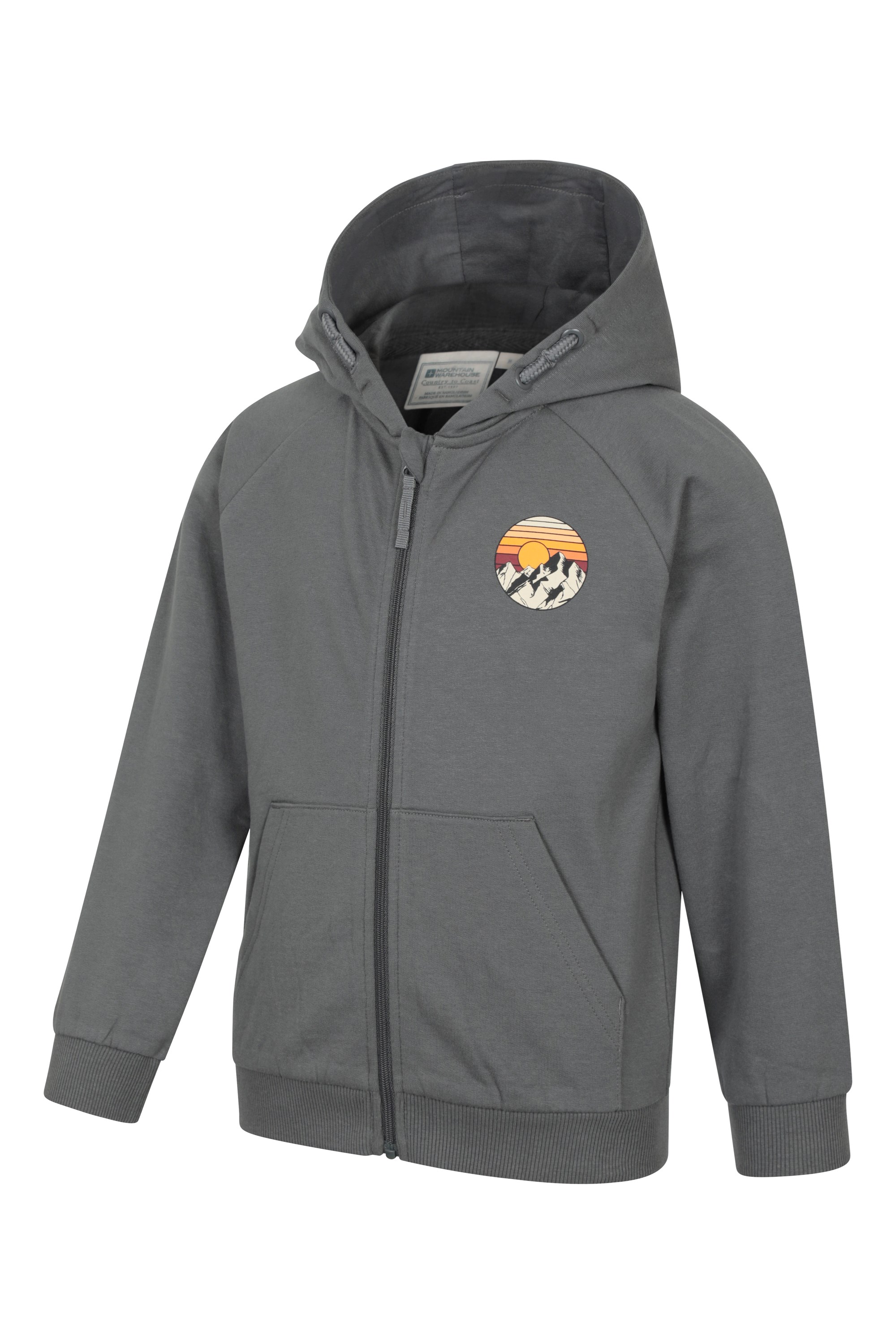 Sunset Mountain Kids Full Zip Hoodie
