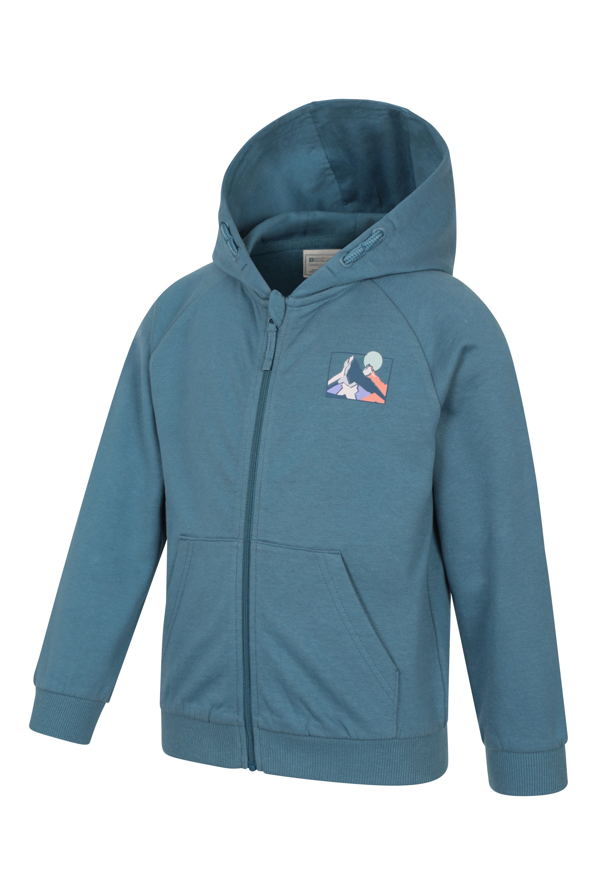 Moon Mountain Kids Graphic Full Zip Hoodie