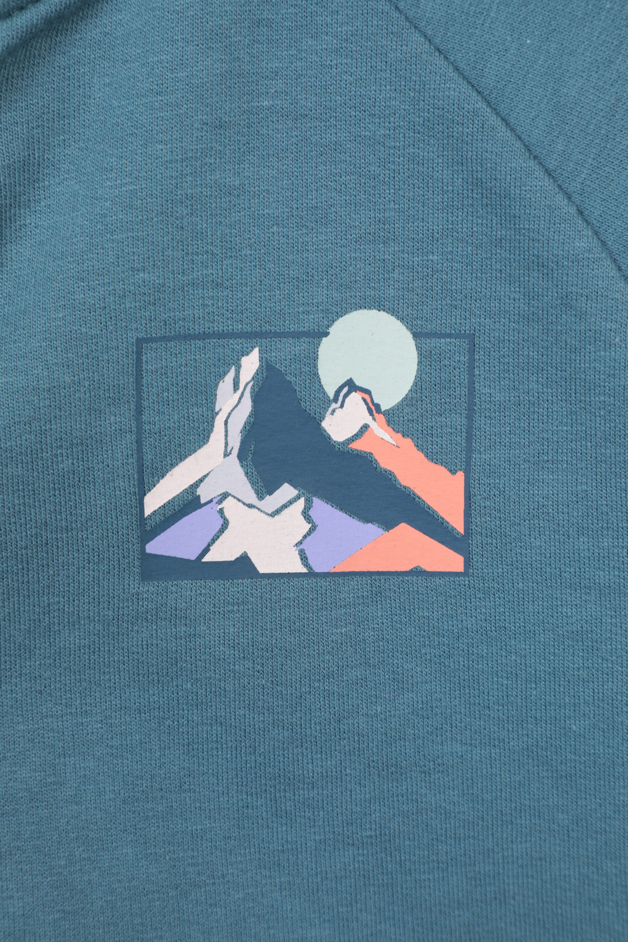 Moon Mountain Kids Graphic Full Zip Hoodie