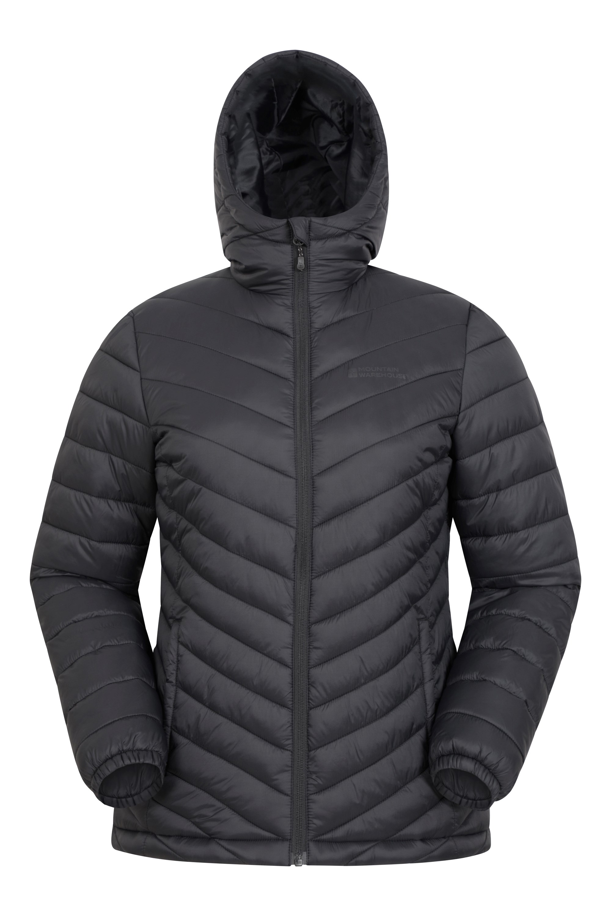 Womens Clothing Jackets Padded and down jackets Mountain Warehouse Water Resistant Ladies Winter in Black 