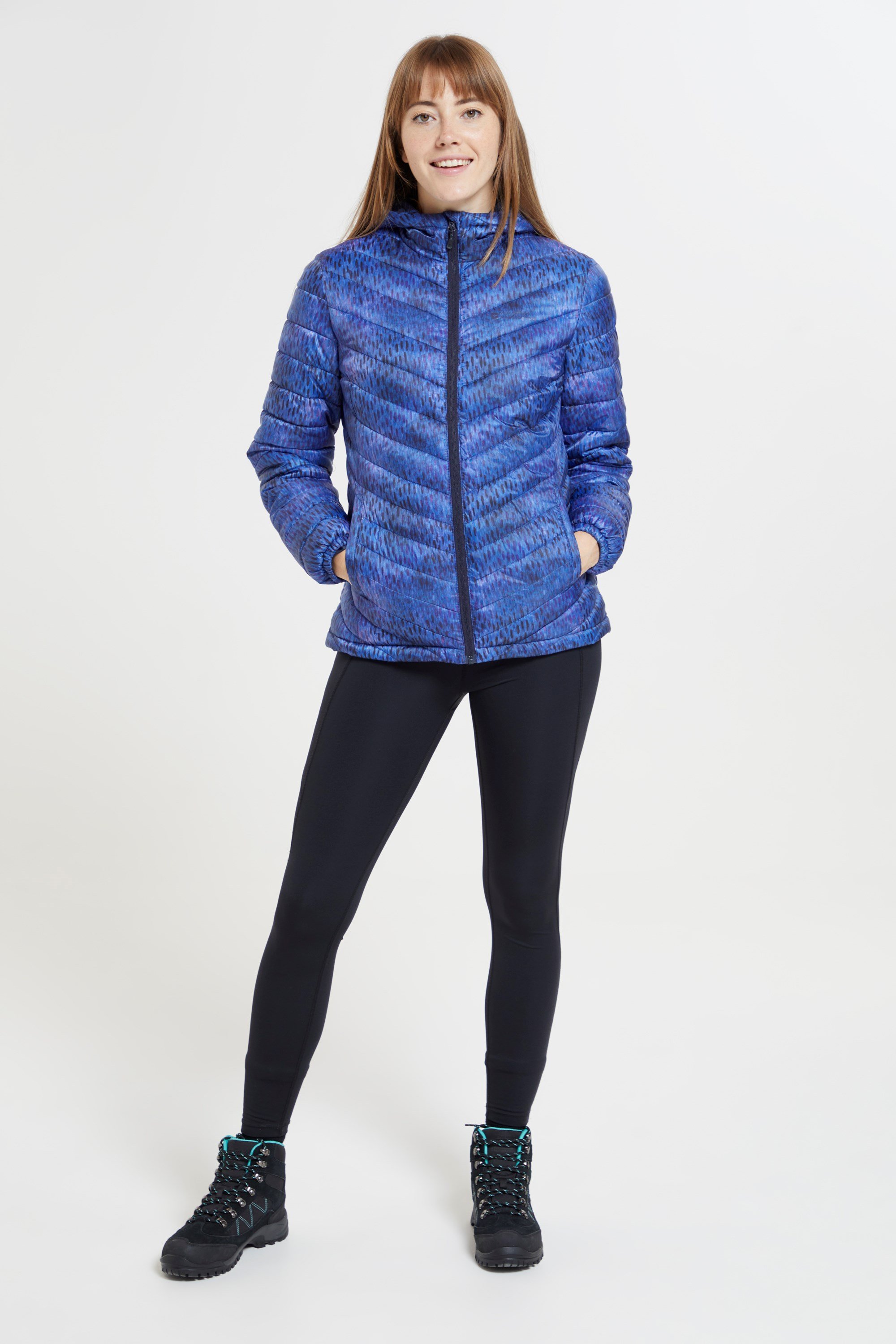 Seasons womens shop printed padded jacket