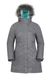 Flare Womens Parka Grey