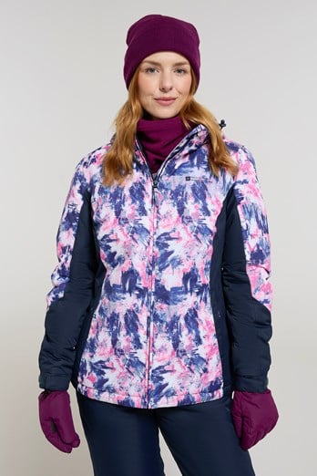Dawn II Womens Printed Ski Jacket Navy