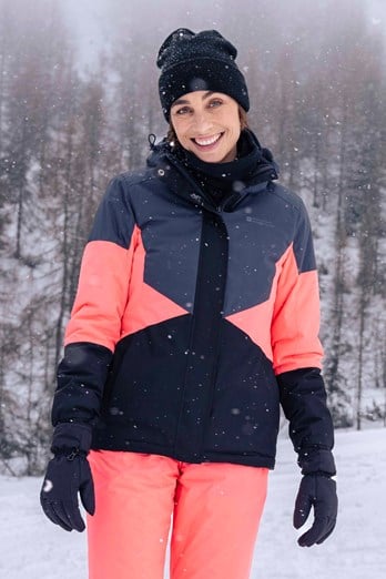 Sous-vêtement de ski femme 900 laine haut gris/rose Gris Carbone / Blanc  Glacier Femme