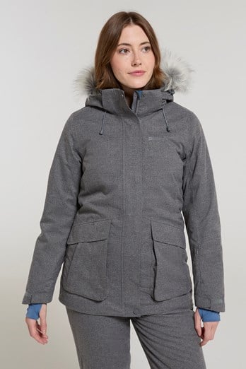 Snow II Womens Waterproof Ski Jacket Grey