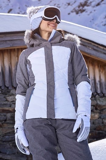 Pyrenees II Womens Padded Ski Jacket White