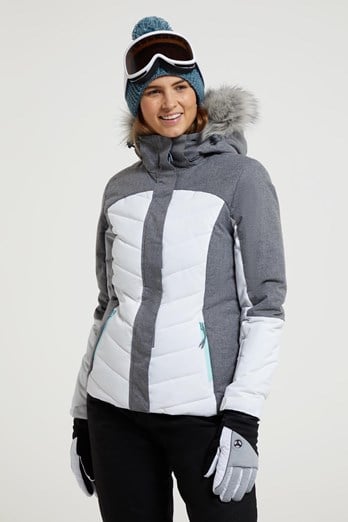 Crivit, Jackets & Coats, Crivit Ski Snow Winter Hooded Pink Gray  Reflective Jacket Size 12y