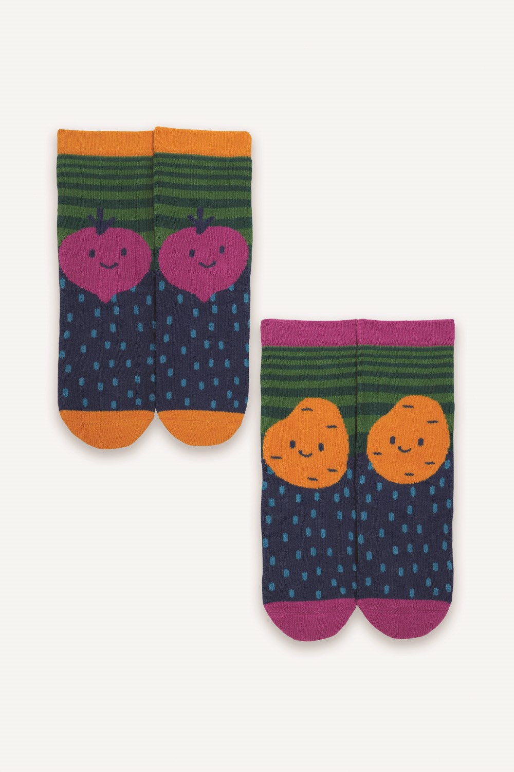 Veggie Kids Grippy 2-Pack Socks -