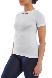 Tempo Seamless Short Sleeve Unisex Baselayer Top White