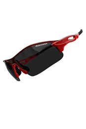 Warp Sports Sunglasses Plus 2 Spare Lenses Red