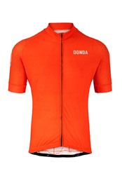 Principal Mens Short Sleeved Cycling Jersey Orange