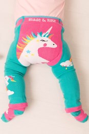 Flying Unicorn Baby/Toddler Leggings Pink/Teal