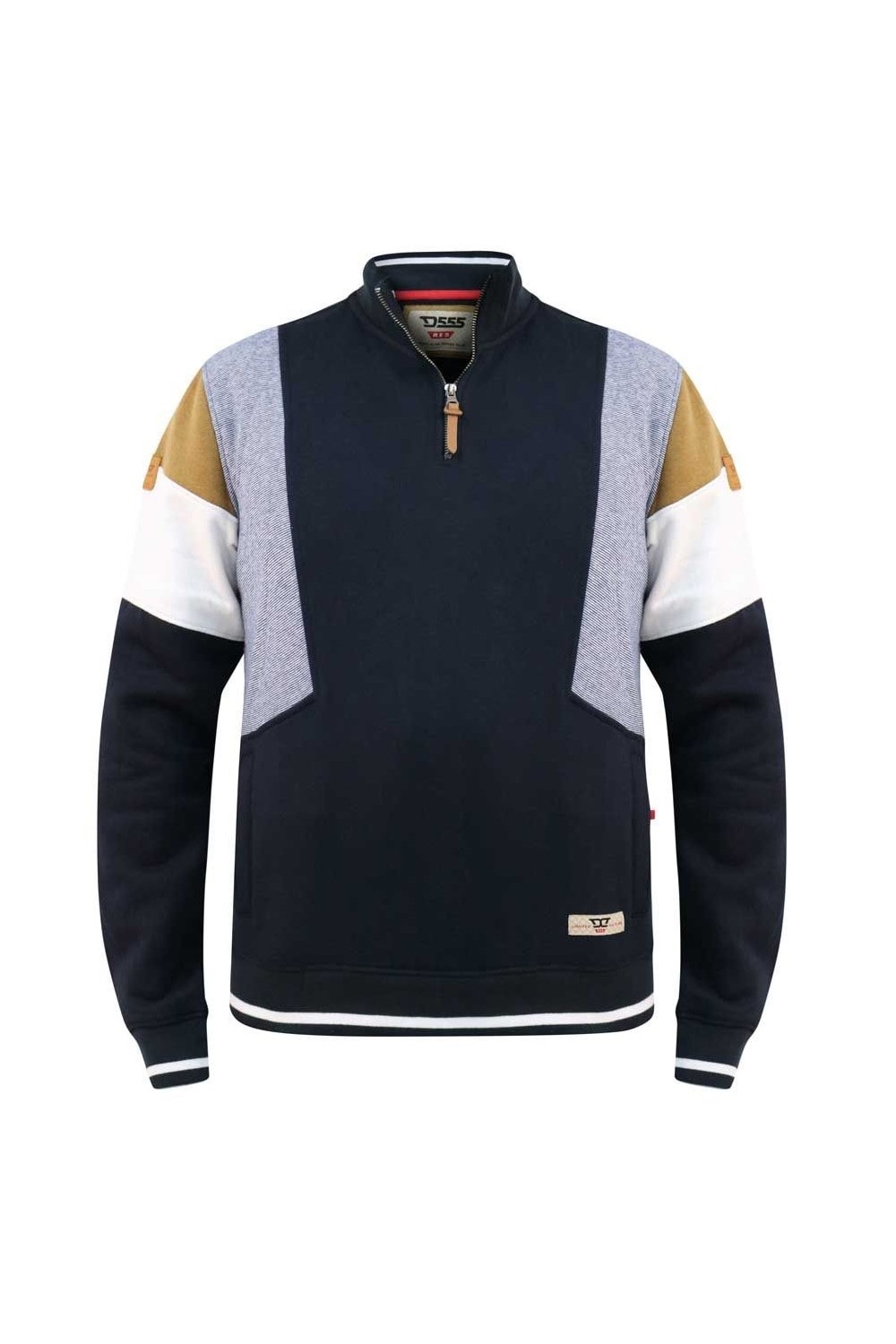 Kenington D555 Mens Panel Half Zip Sweatshirt -