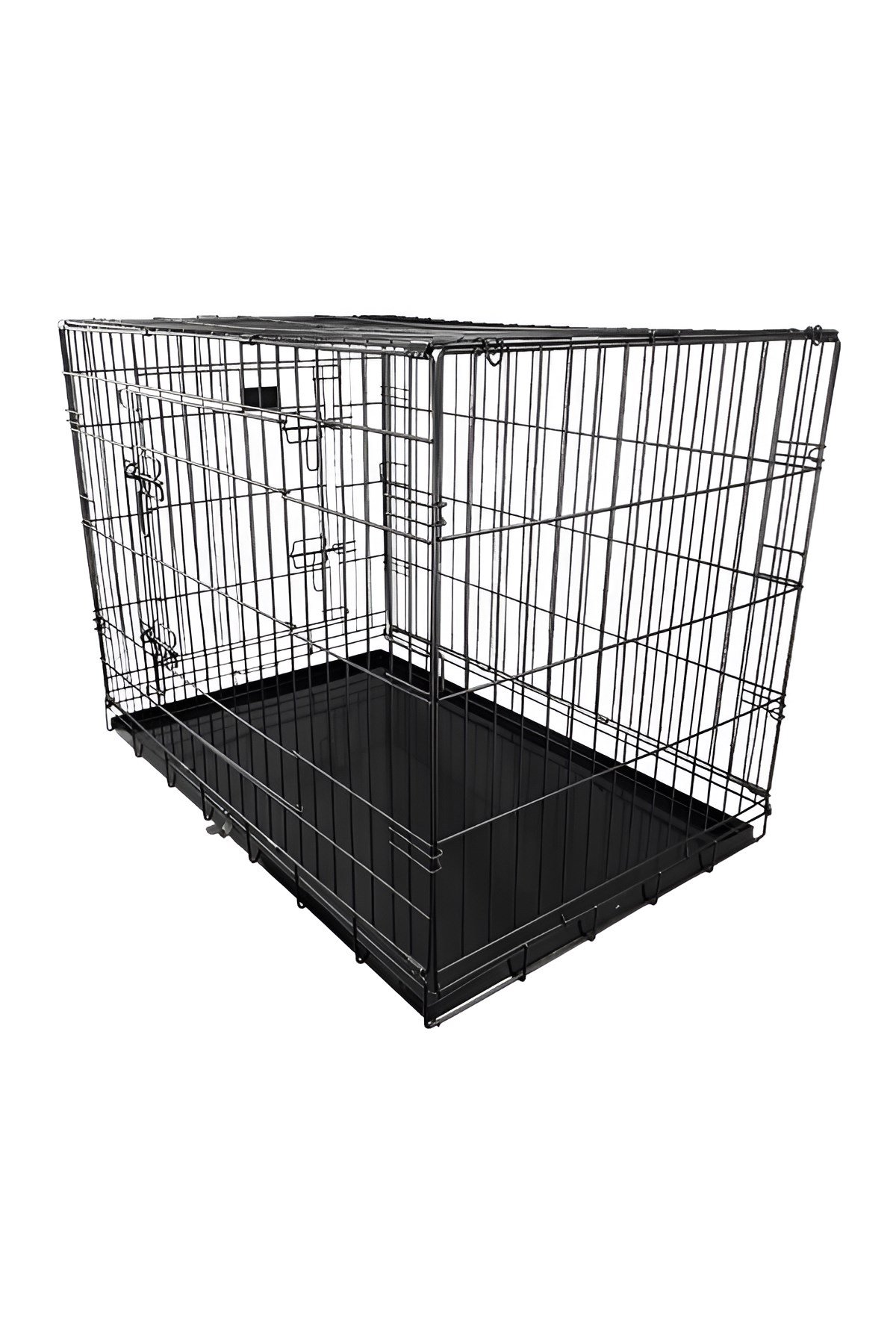 Dog Cage with Metal Tray -